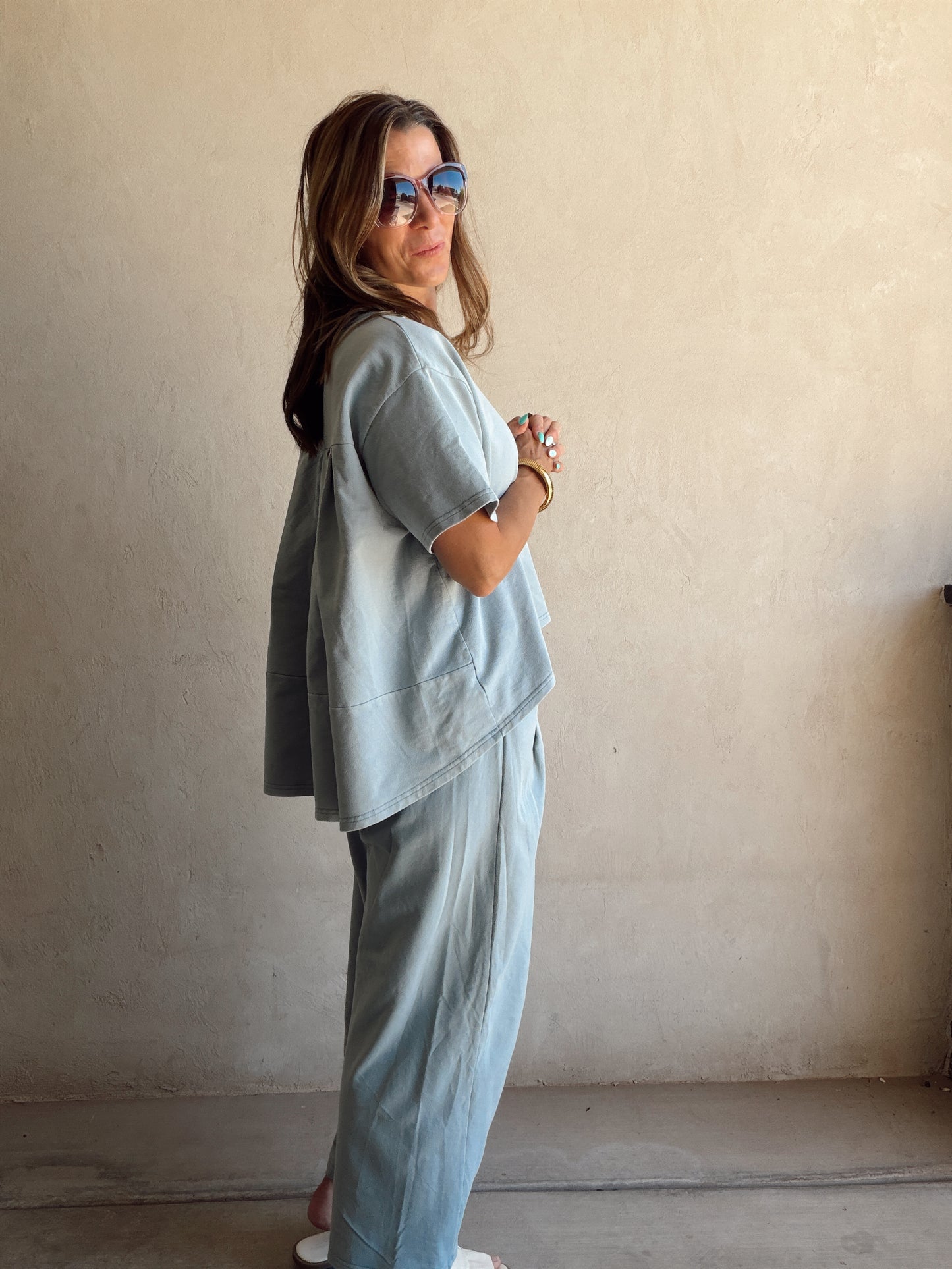 Kenna Set in Dusty Blue