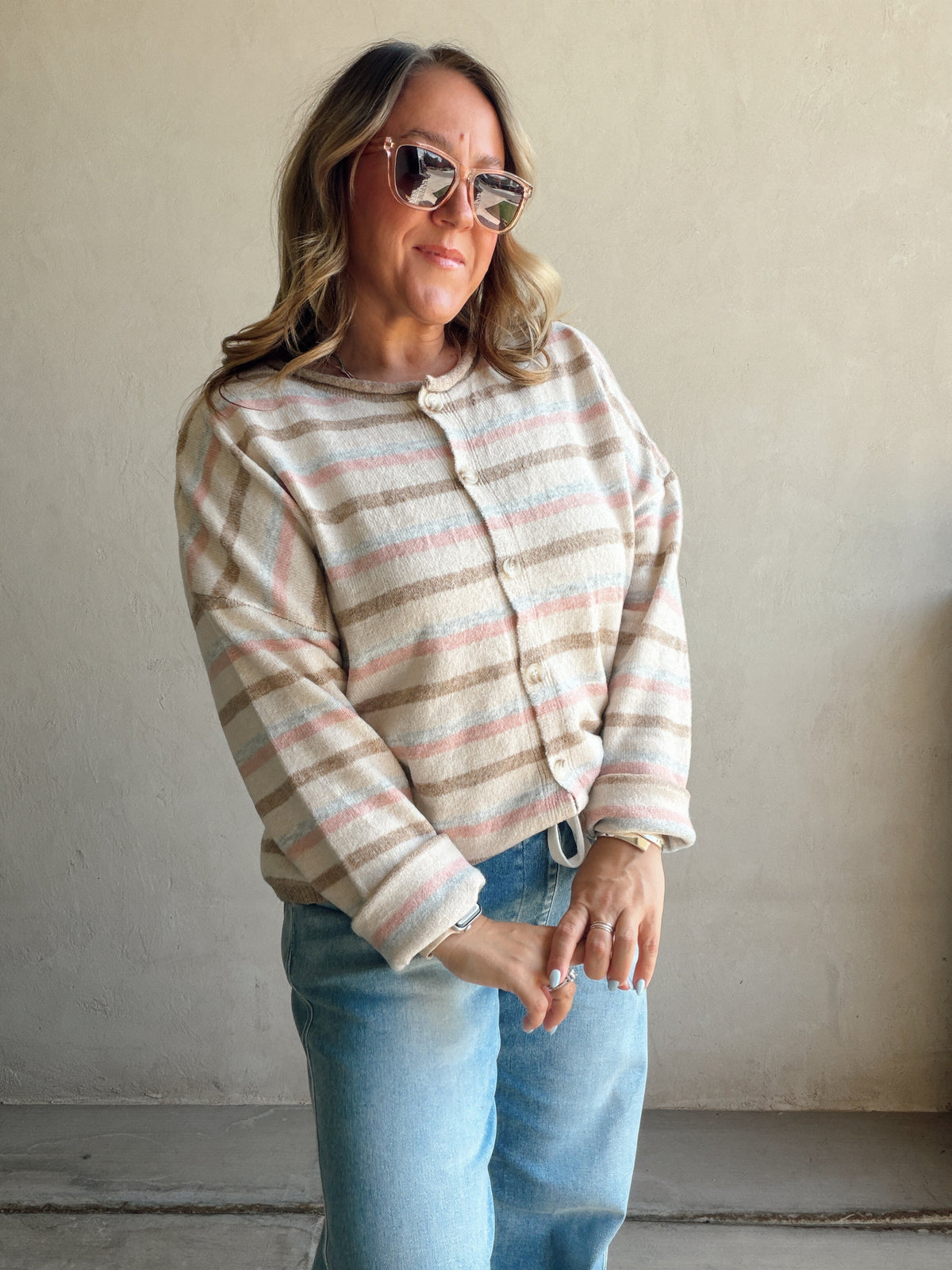 Bridget Cardigan in Natural