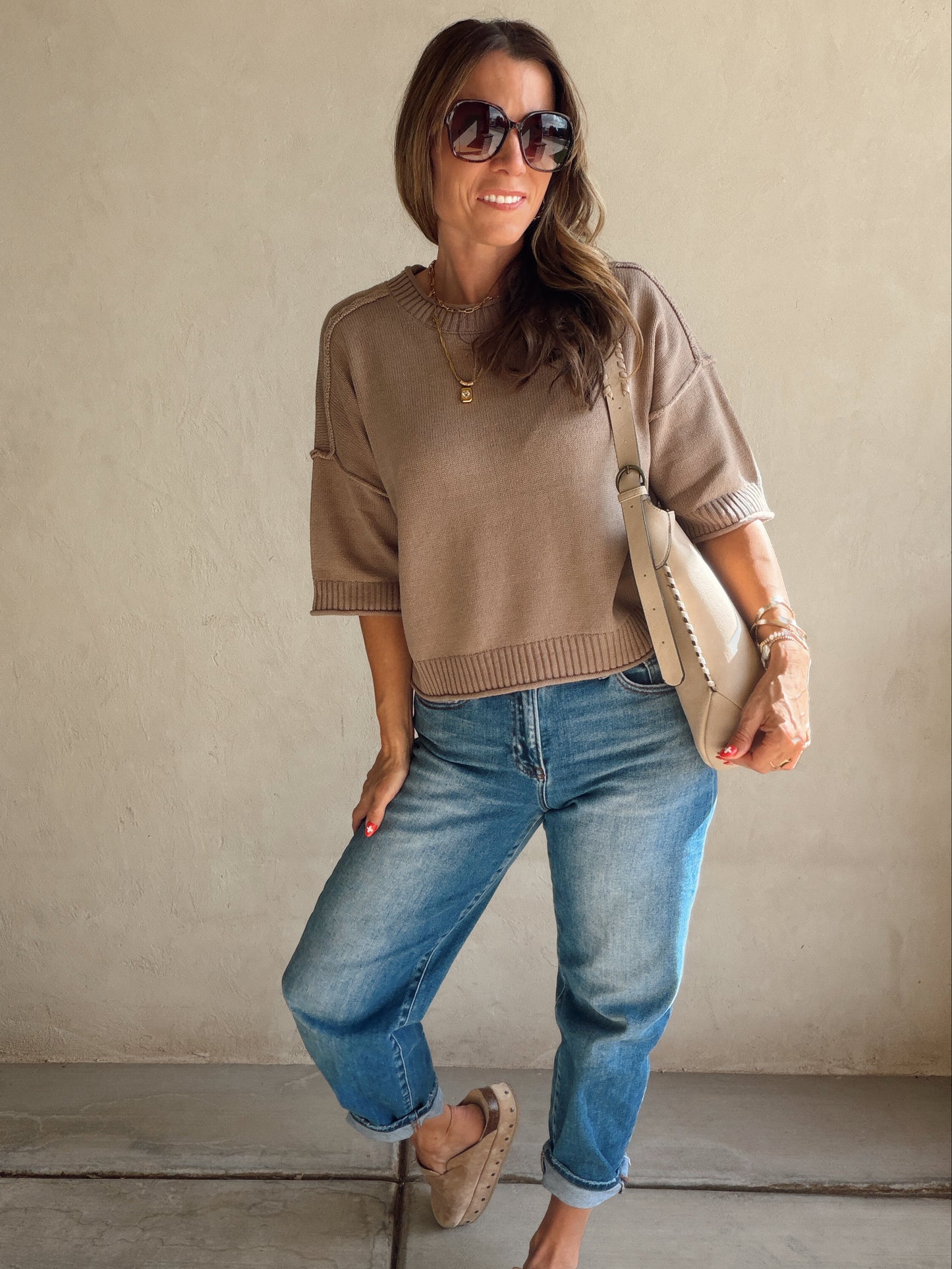 Annie Sweater in Taupe