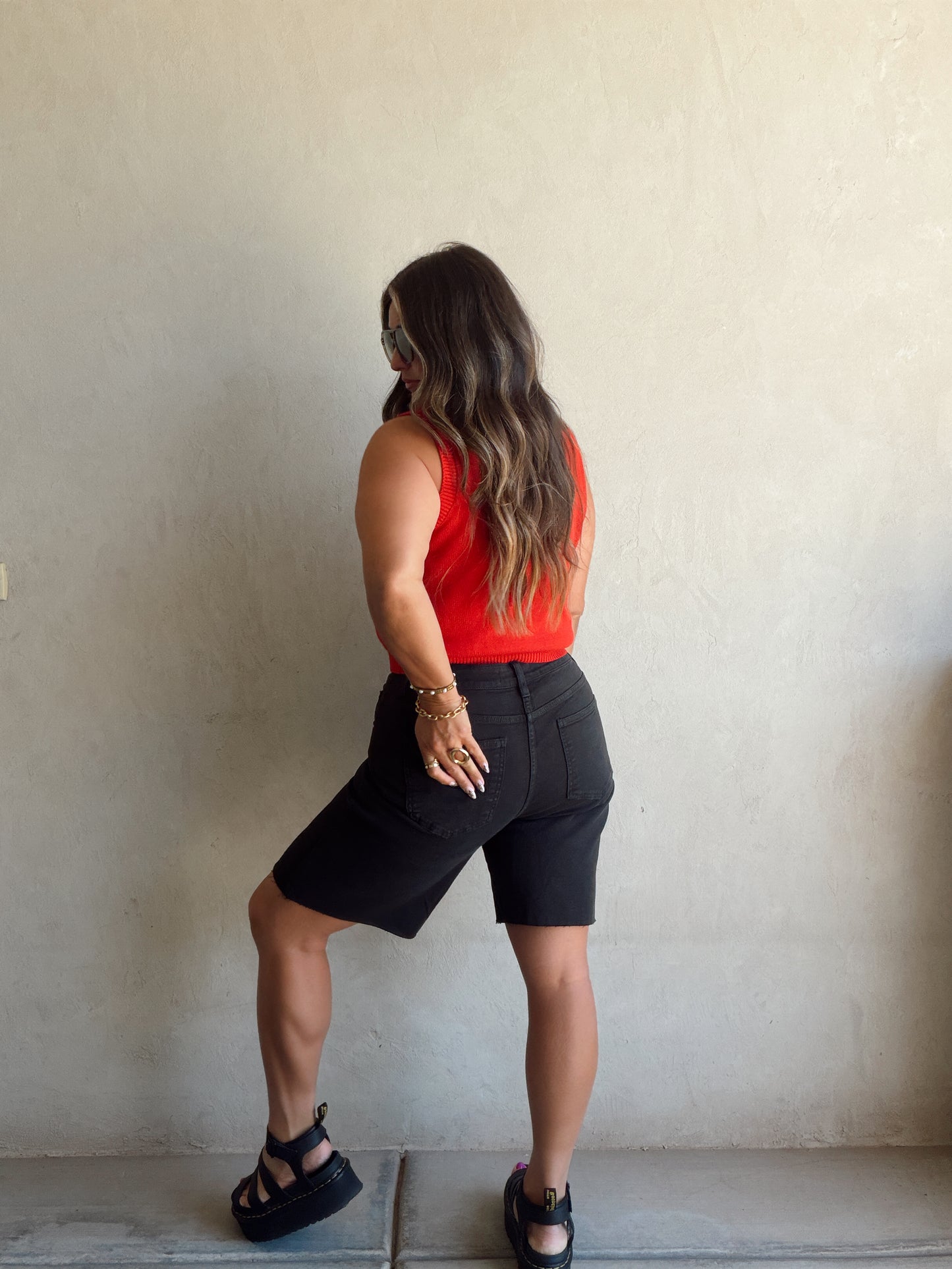 Charity Bermuda Shorts in Black