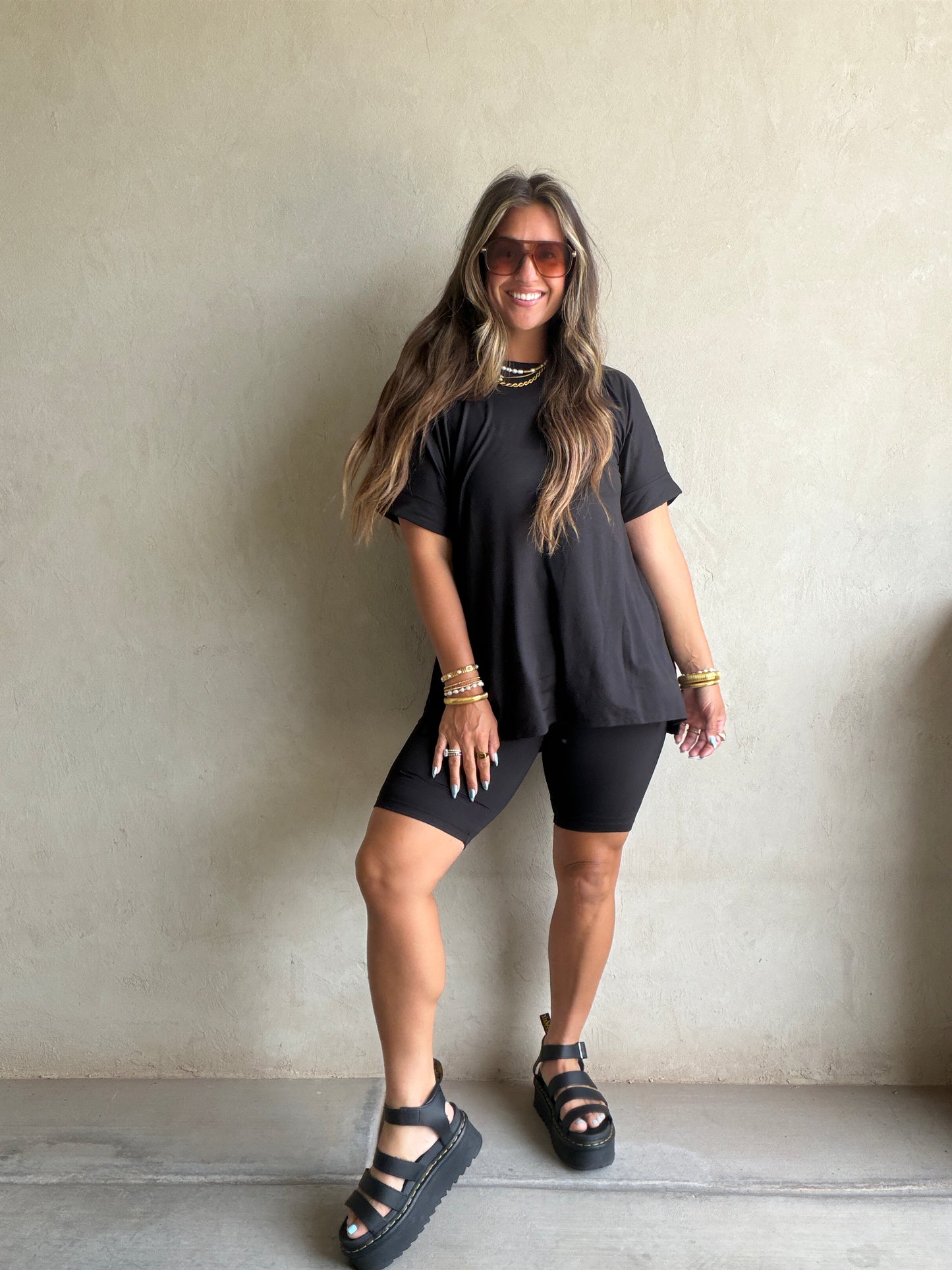 Jillian Heavenly Biker Set in Black