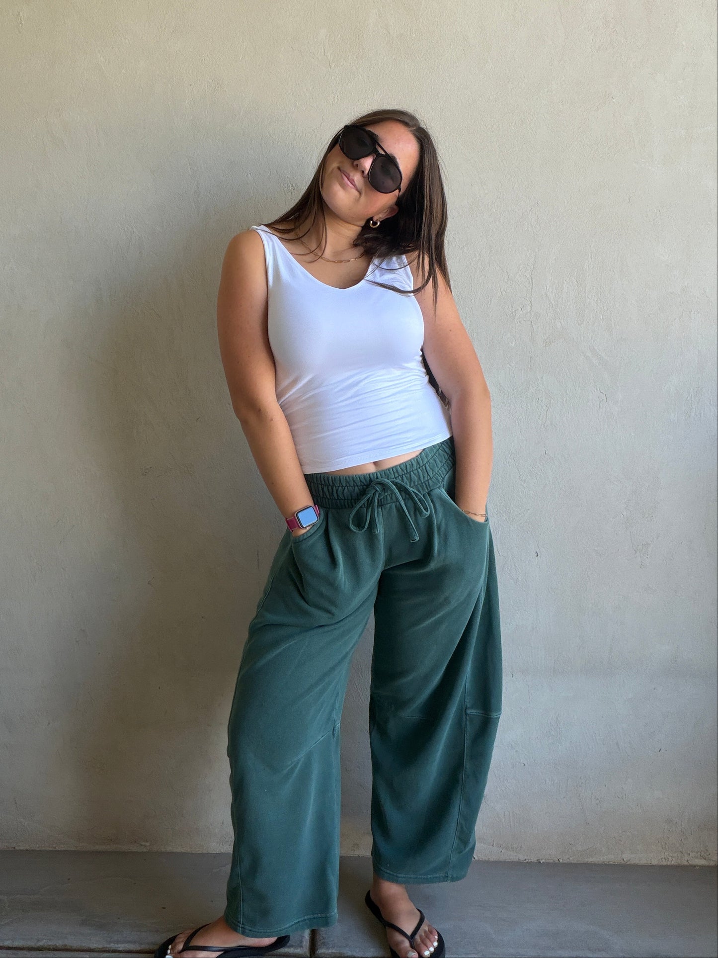 Barrel Sweatpants in Forest