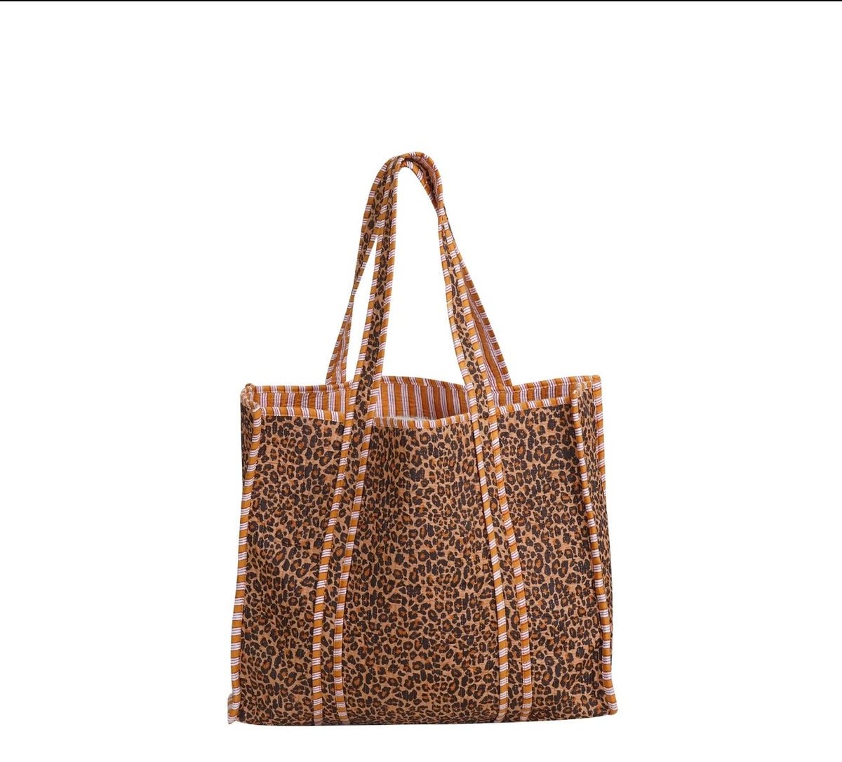 PREORDER | Mindee Quilted Bag – Leopard Print | Ships Mid-October