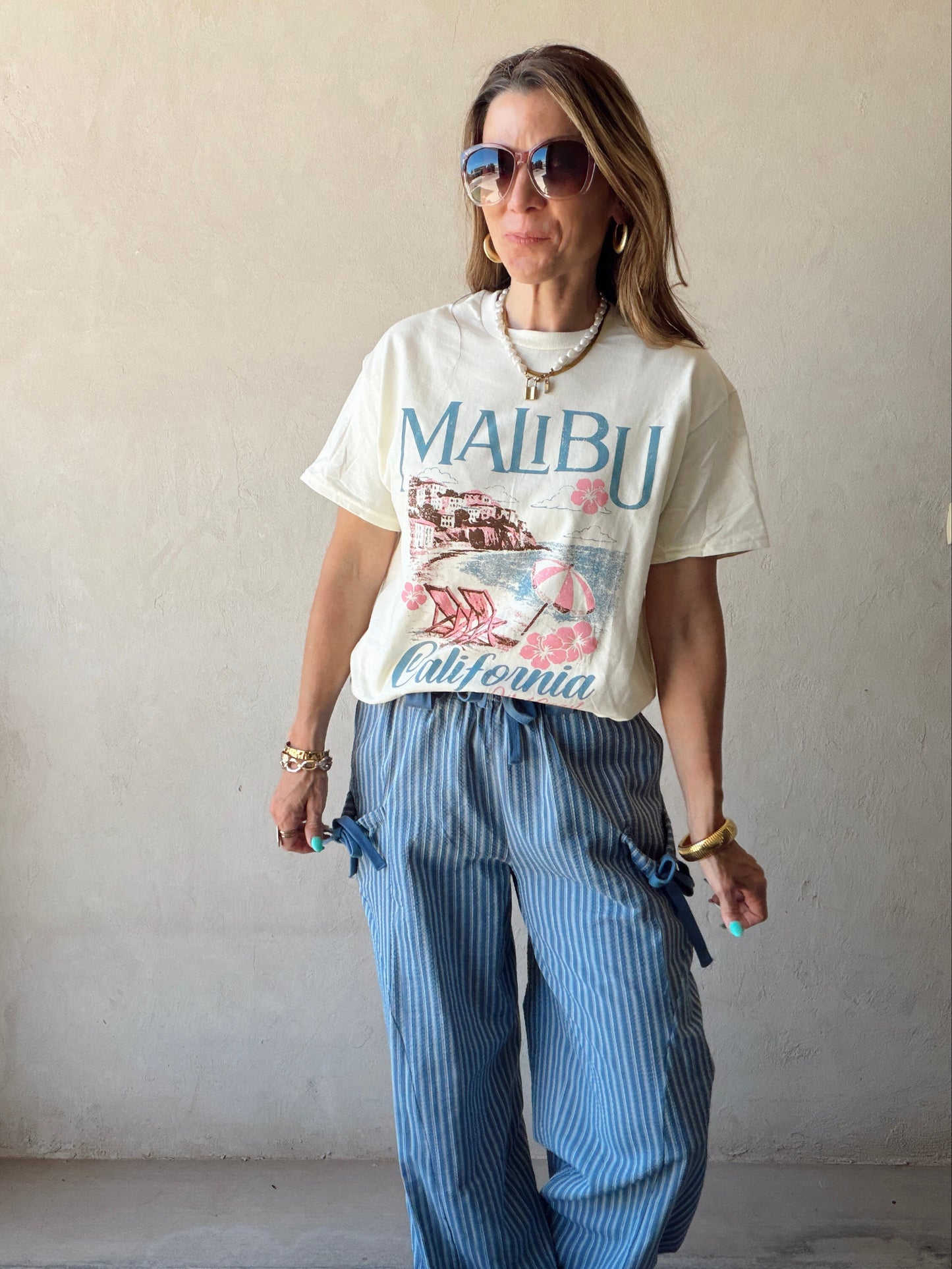 Malibu Tee in Cream