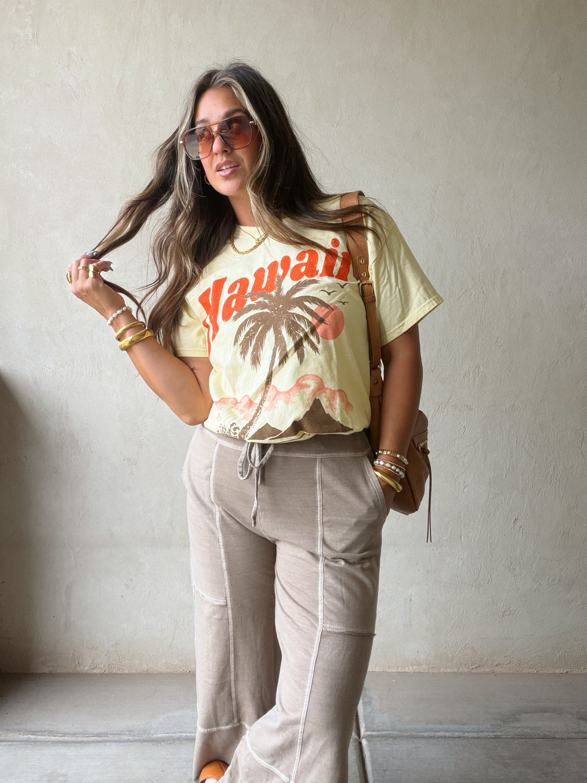 Sandy Pants in Light Brown