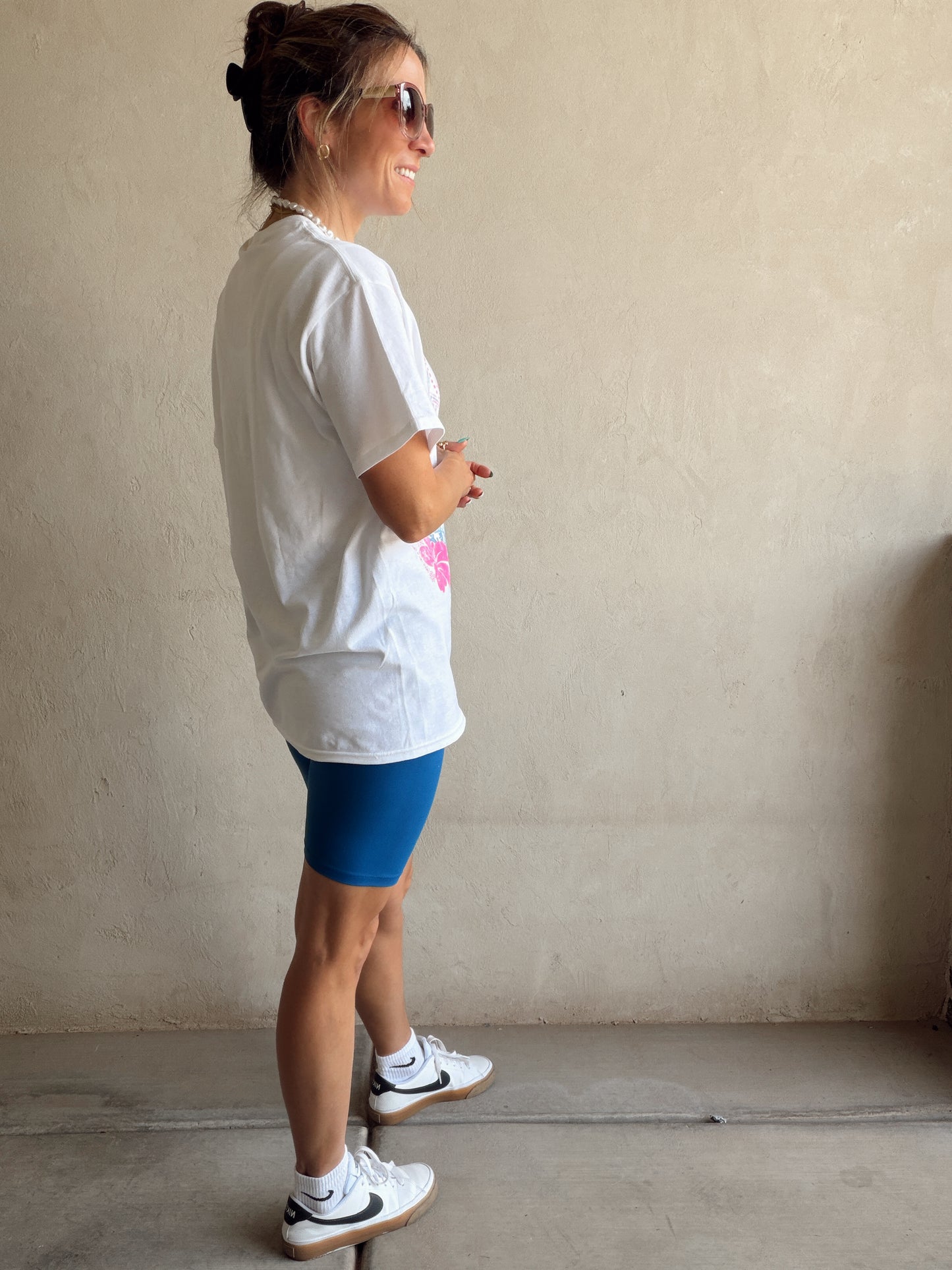 Seahorse Tee in White