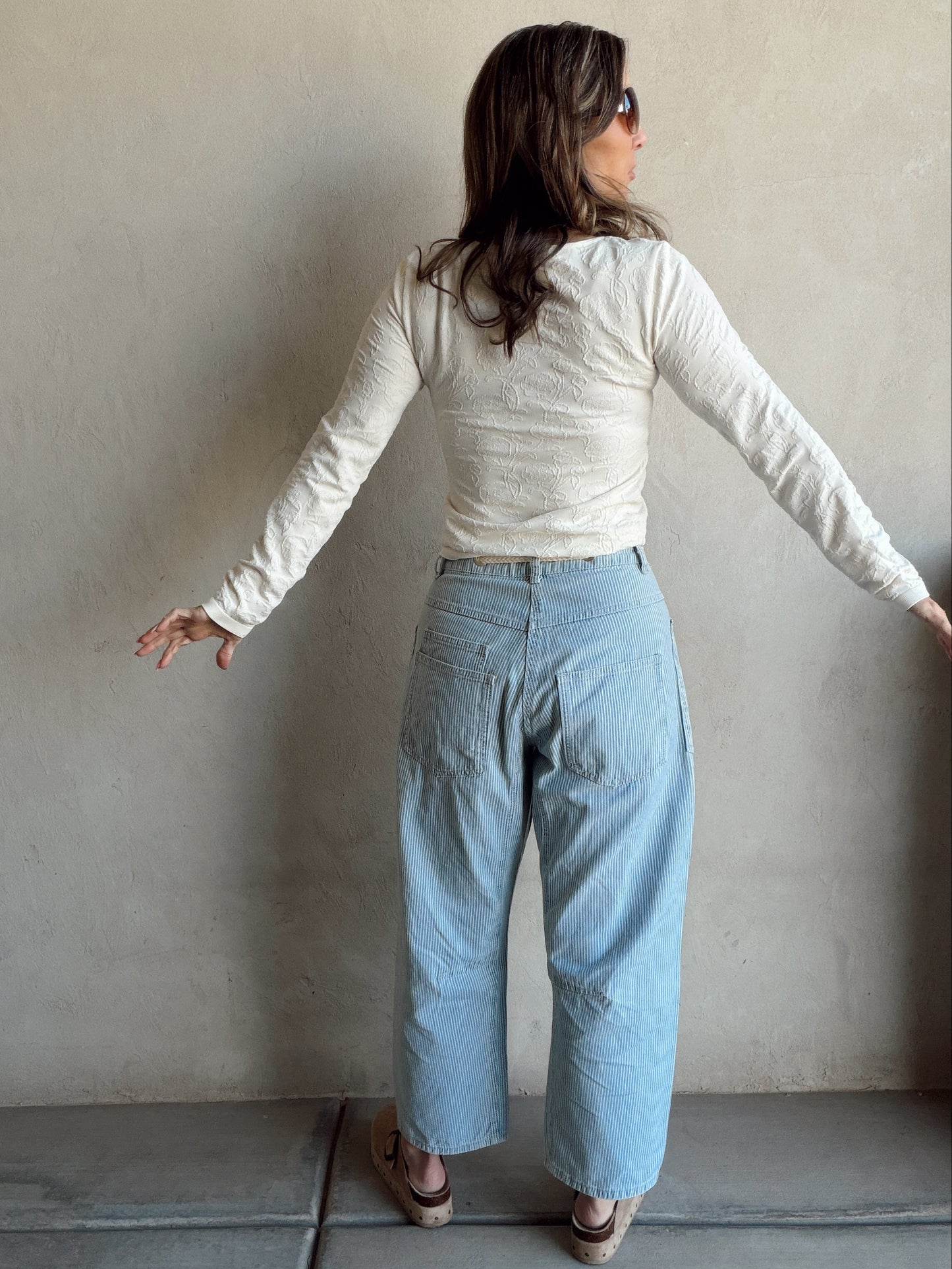 Georgia Striped Barrel Drawstring Pants