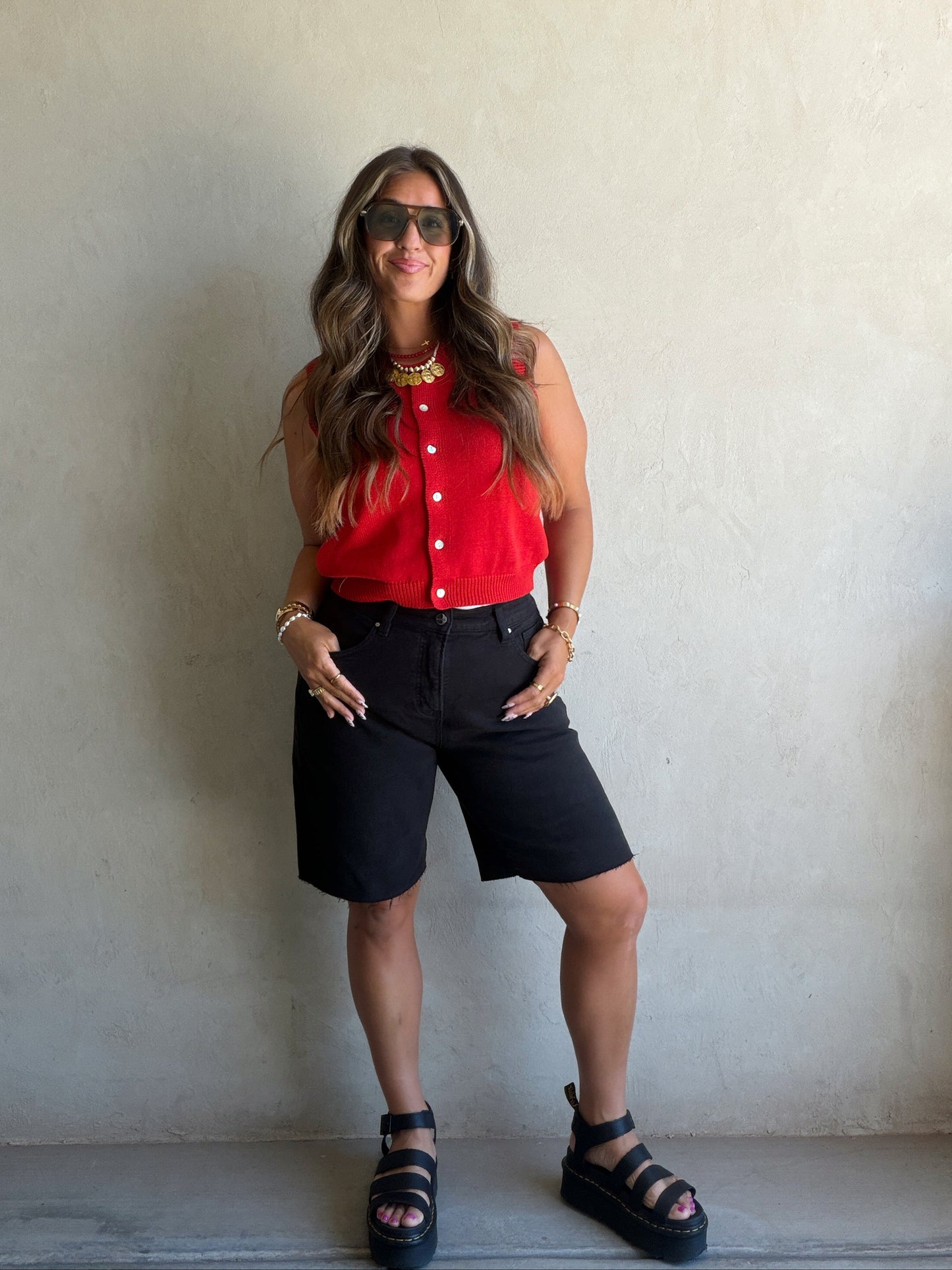 Charity Bermuda Shorts in Black