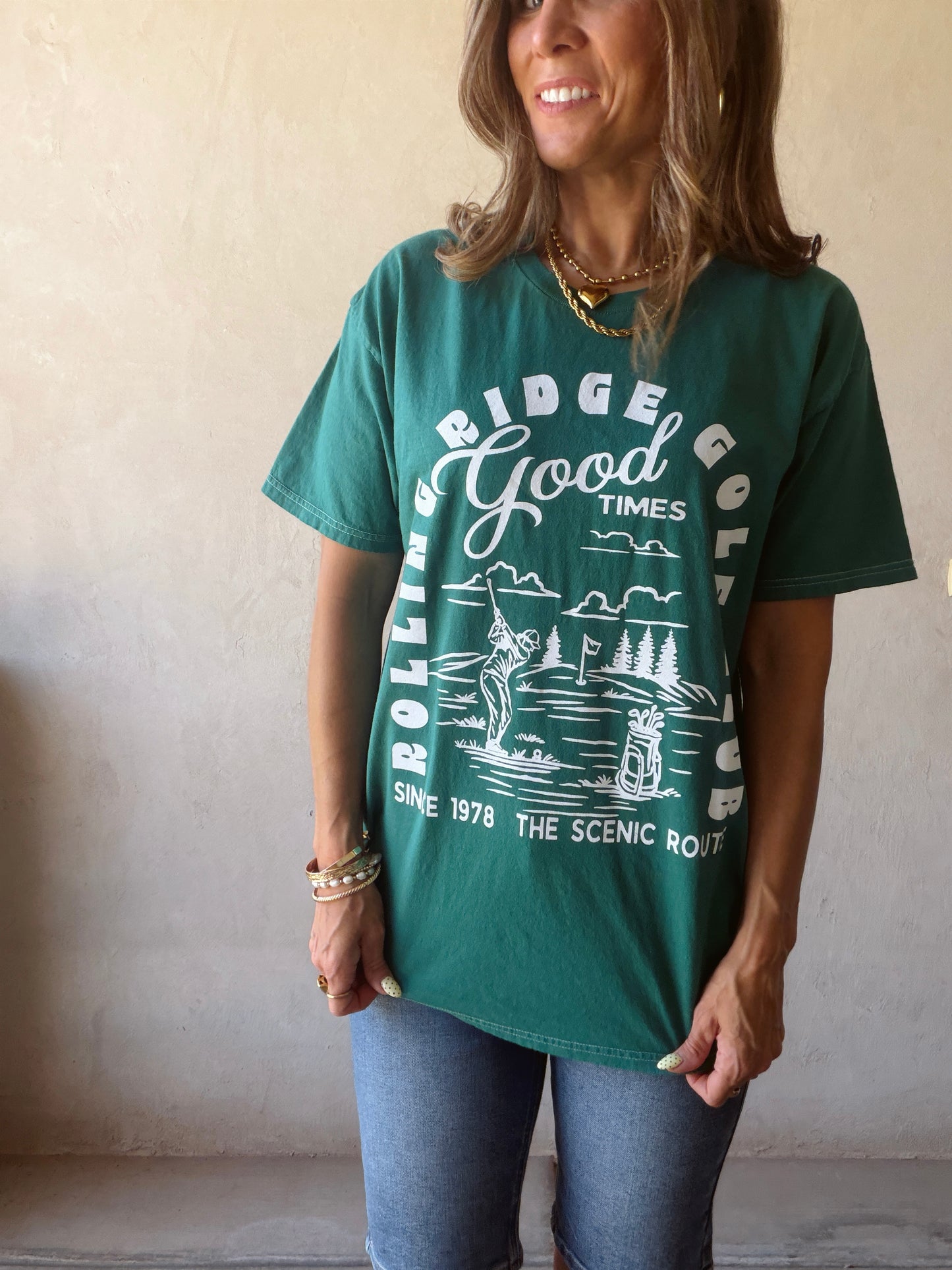 Rolling Ridge Golf Tee in Emerald