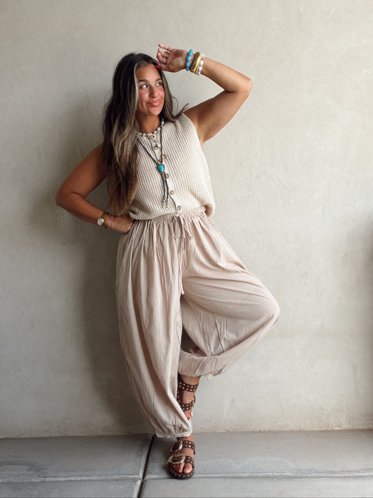 Liz Vest in Tan