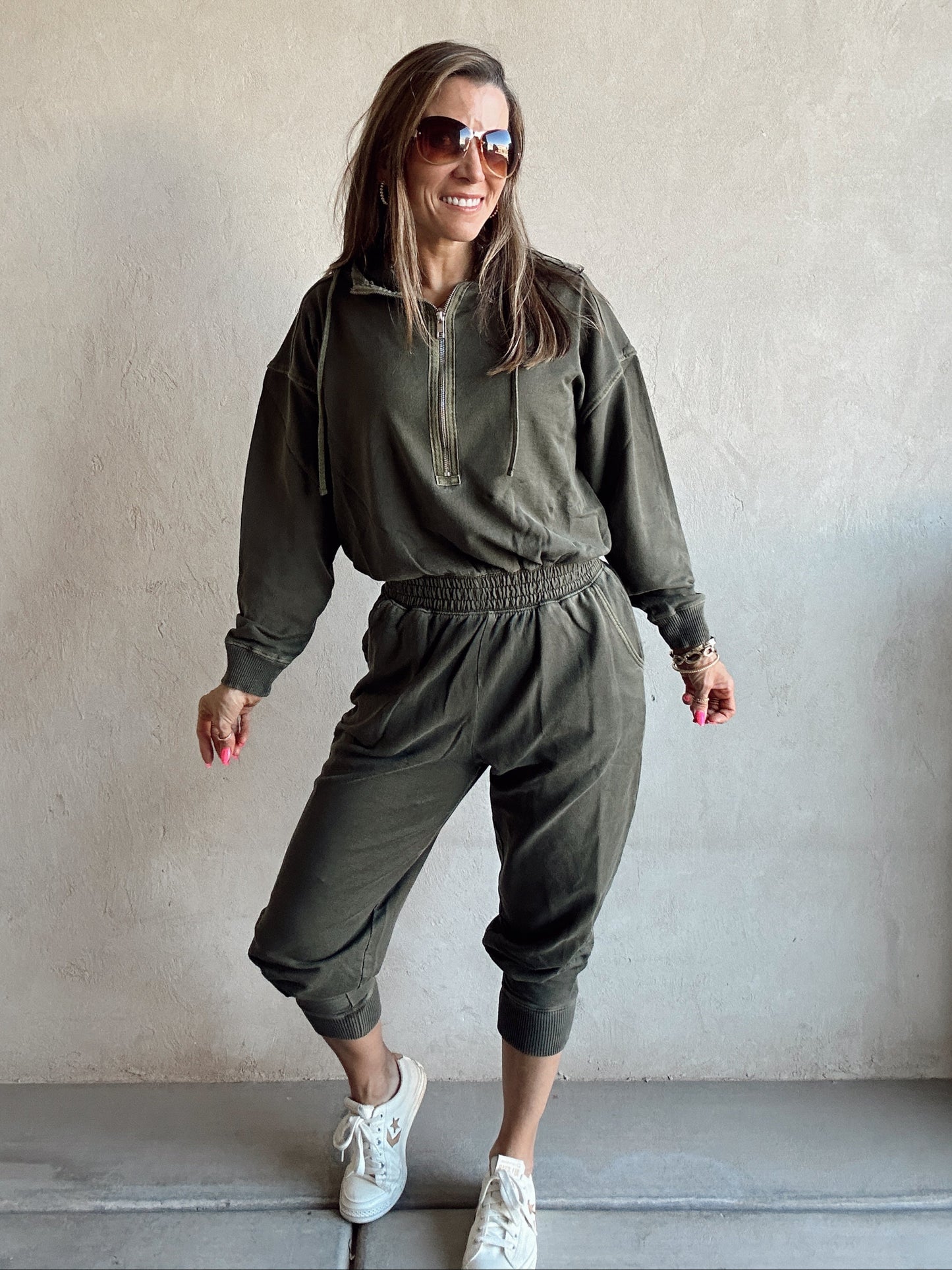 Jumpsuit of Your Dreams in Dark Olive