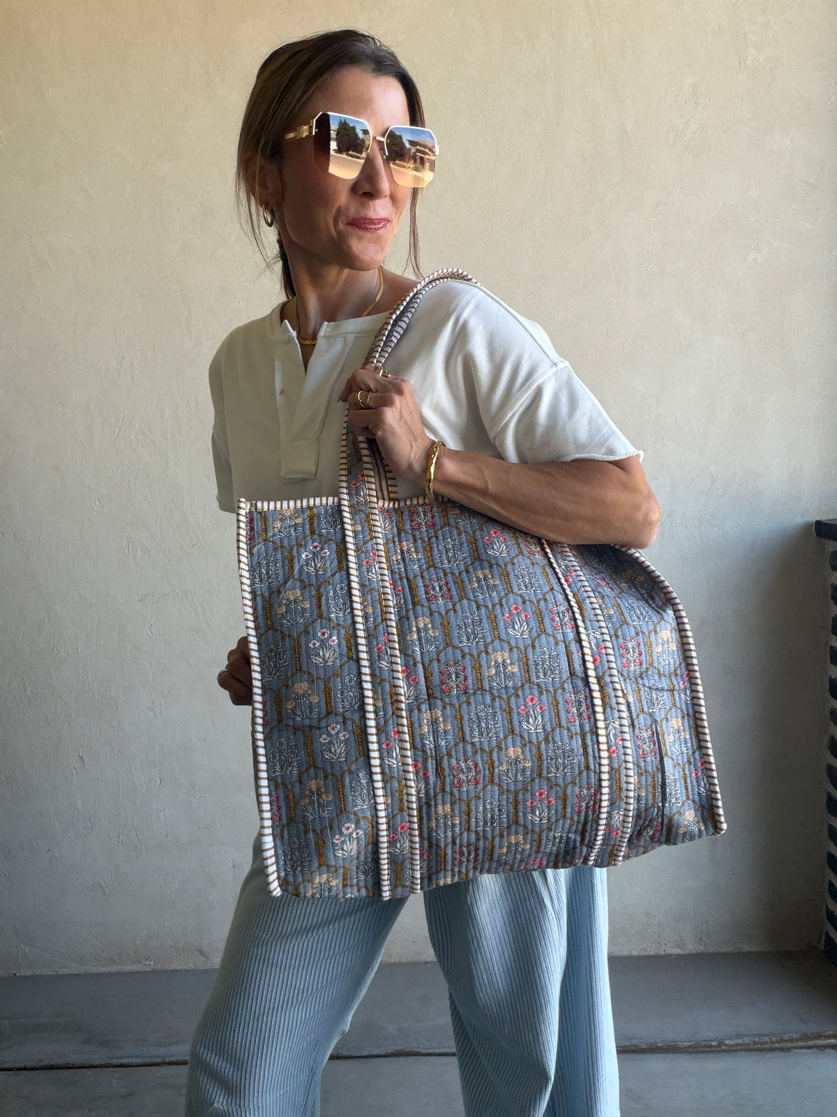 Mindee Quilted Bag – Gray PREORDER Ships end of October