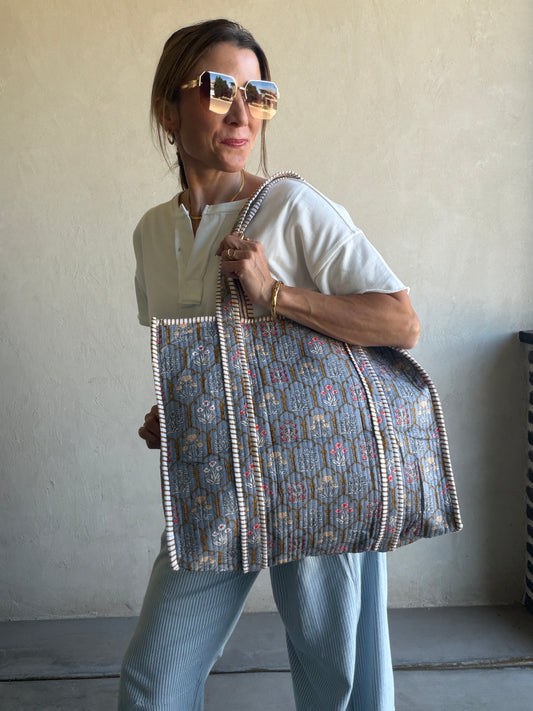 Mindee Quilted Bag – Gray PREORDER Ships end of October