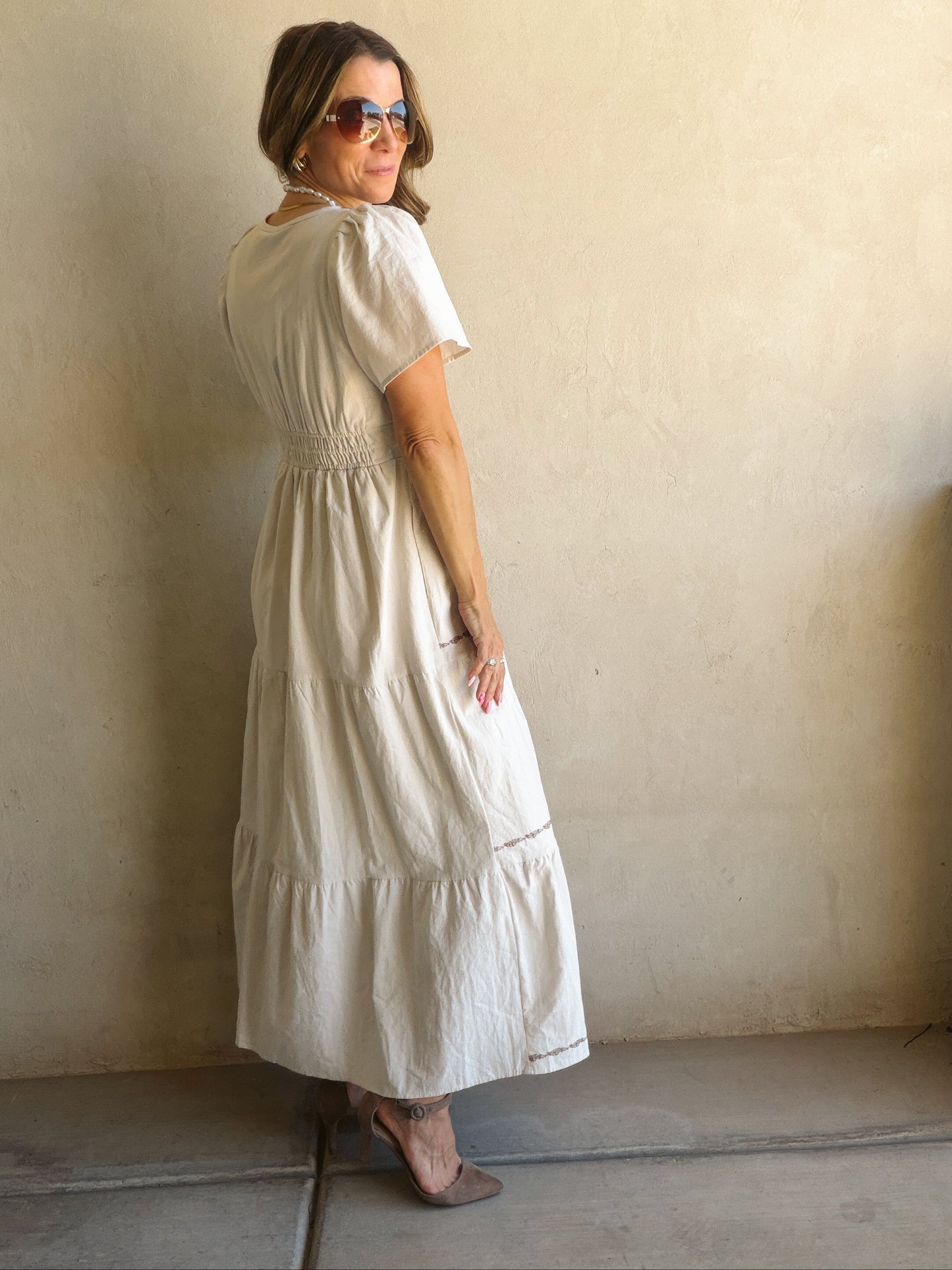 Perry Dress in Oatmeal