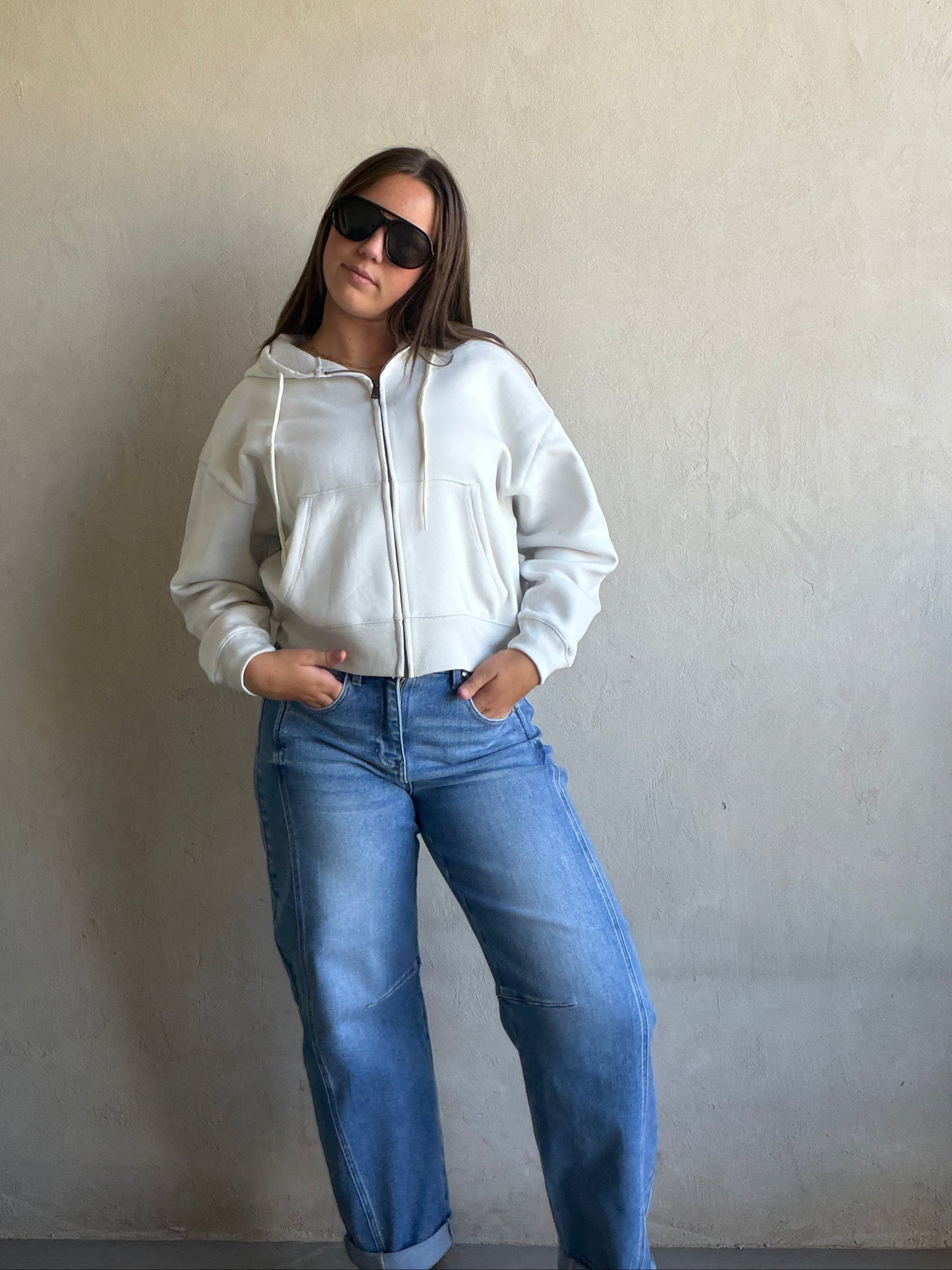 Lauren Hoodie in Light Gray