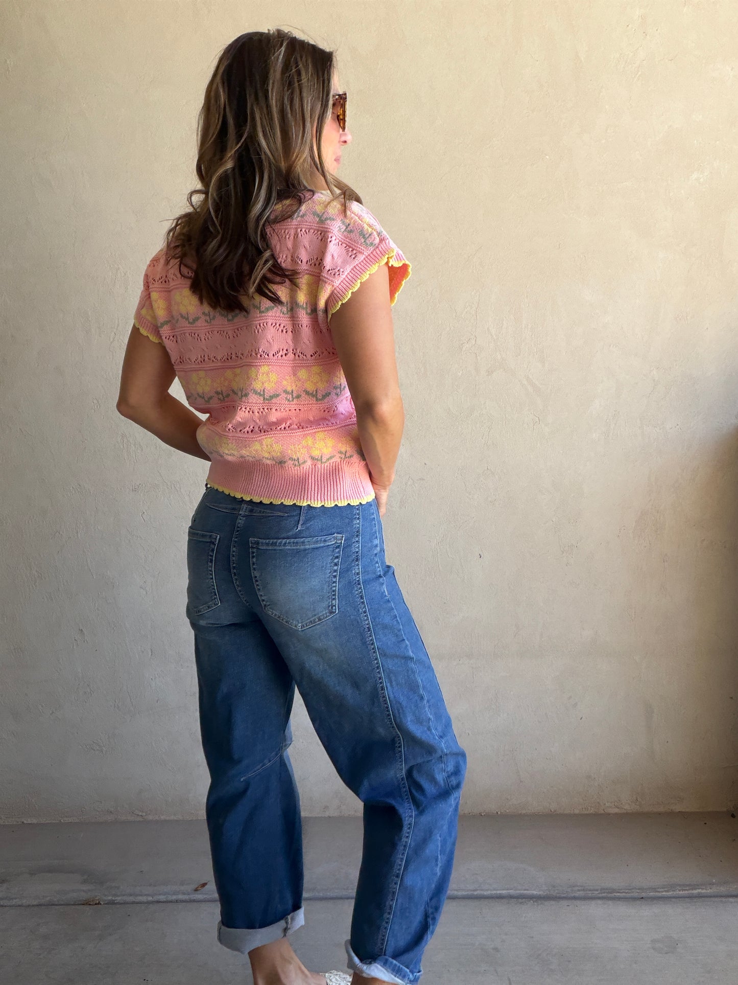 Kendall Floral Top in Pink Floral