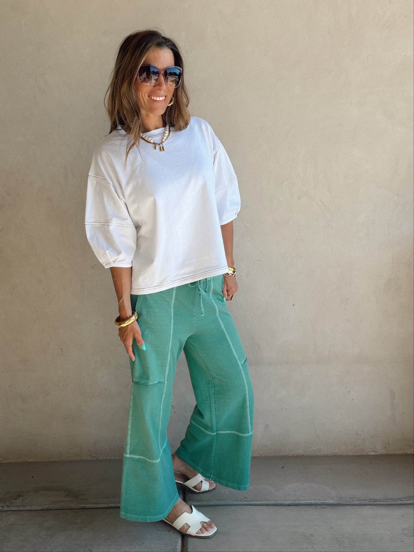 Sandy Pants in Teal