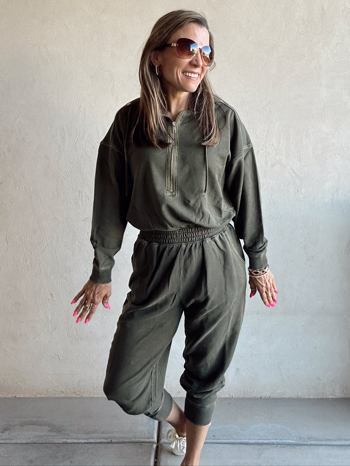 Jumpsuit of Your Dreams in Dark Olive
