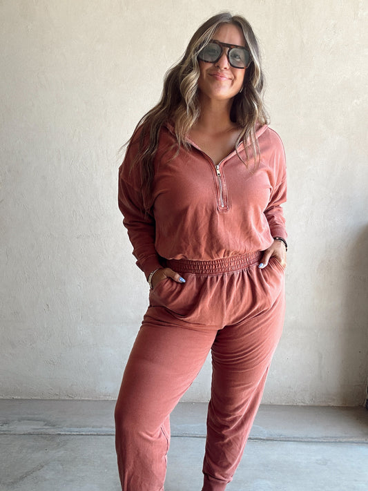 Jumpsuit of Your Dreams in Rust