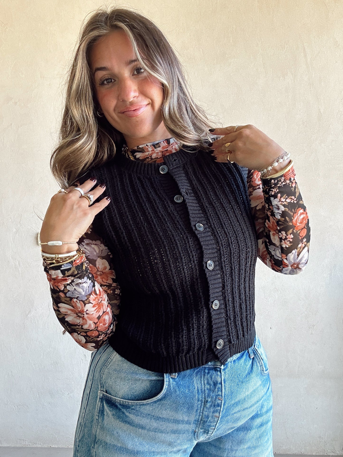 Brielle Vest in Black