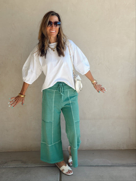 Sandy Pants in Teal