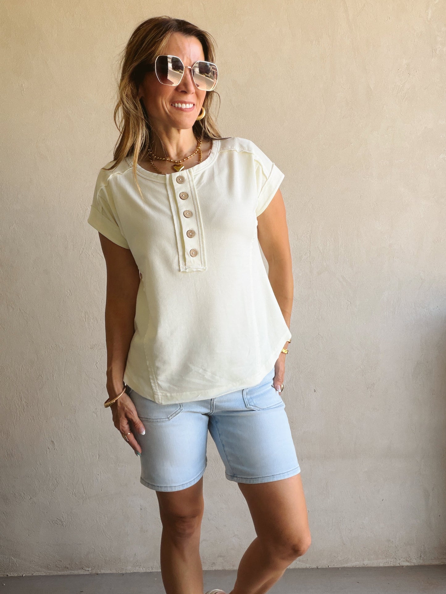 Kenna Henley in Cream