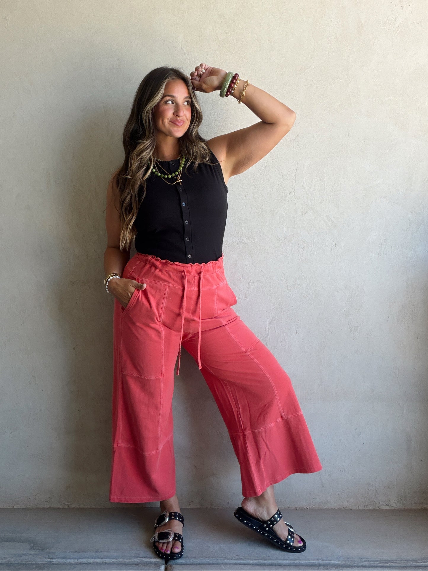 Sandy Pants in Red