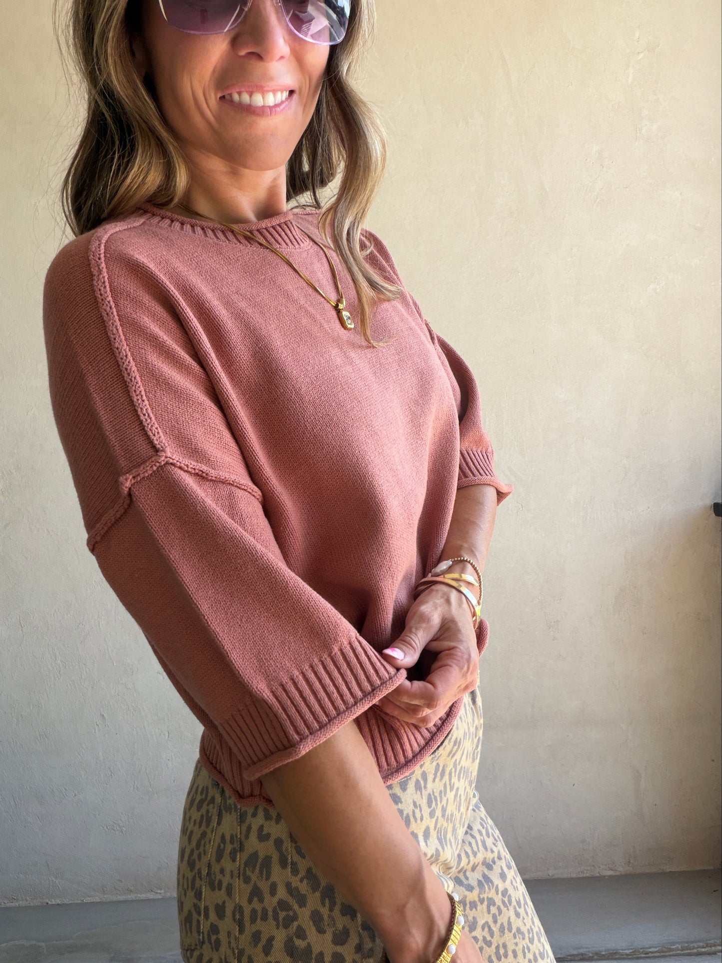 Annie Sweater in Muted Mauve