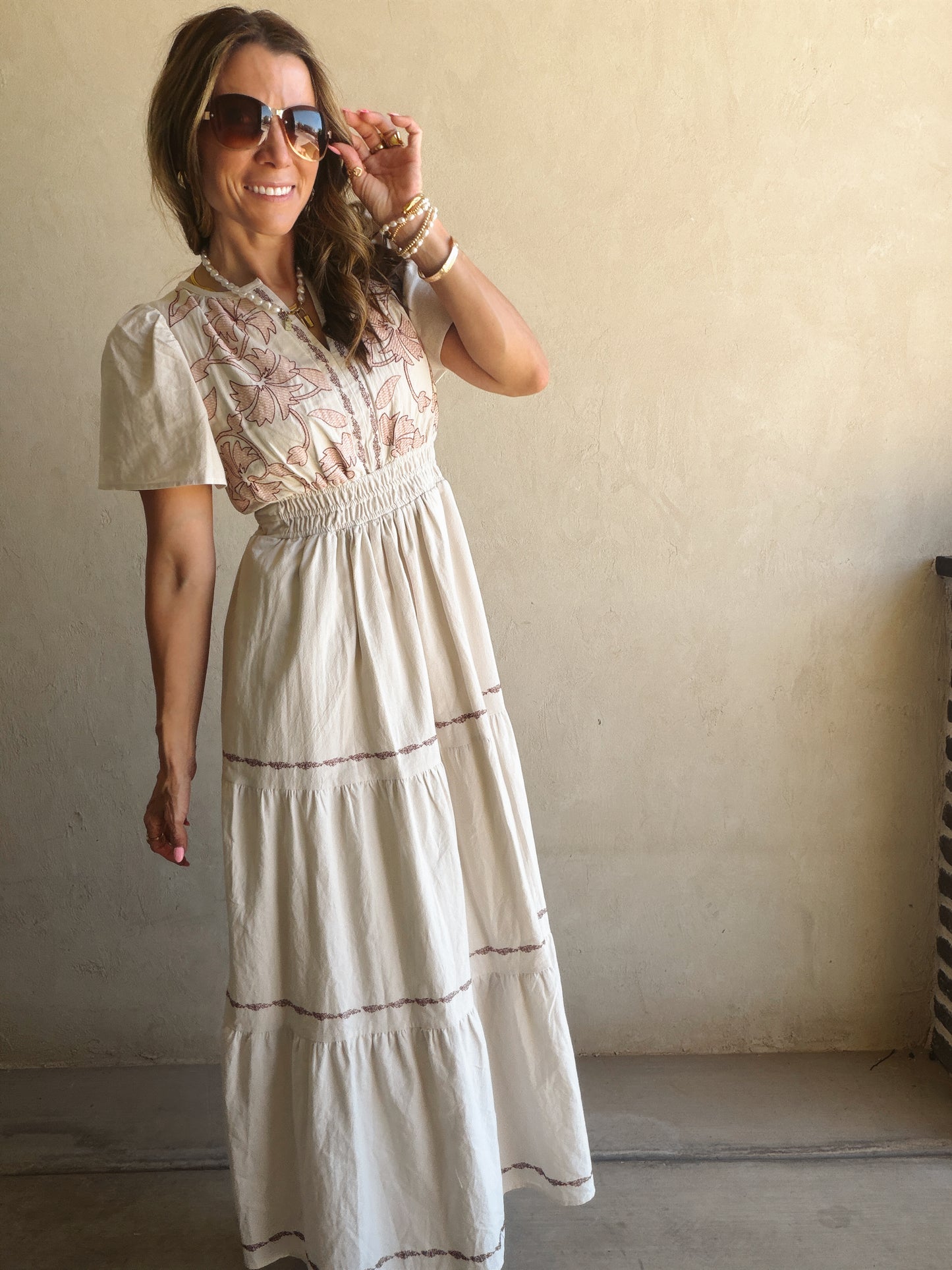 Perry Dress in Oatmeal