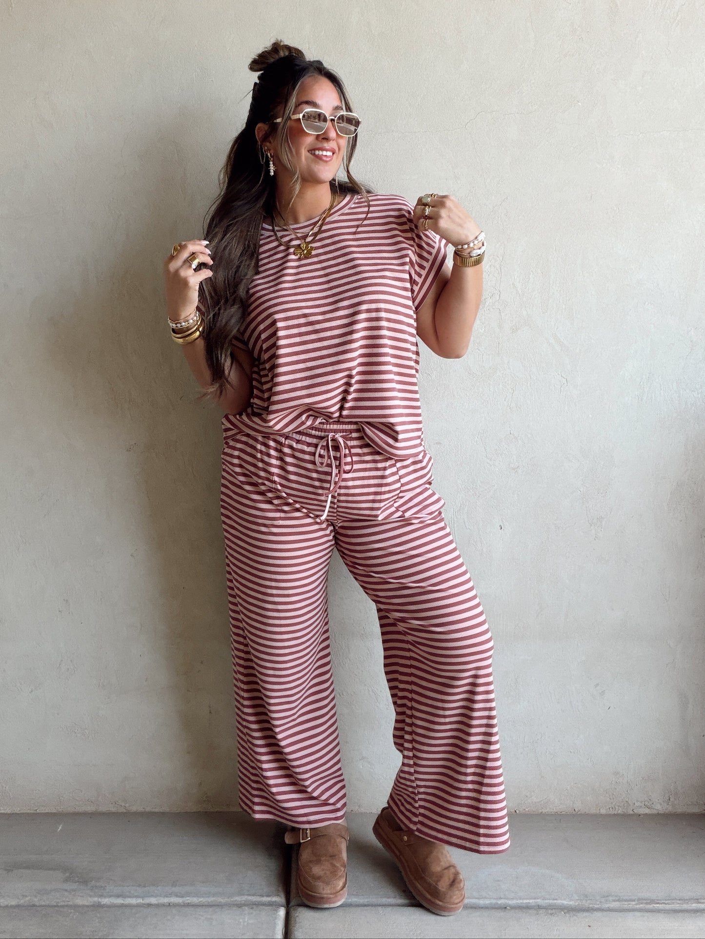 Sylvie Set in Dusty Rose & Dark Mauve (PREORDER - Ships May)