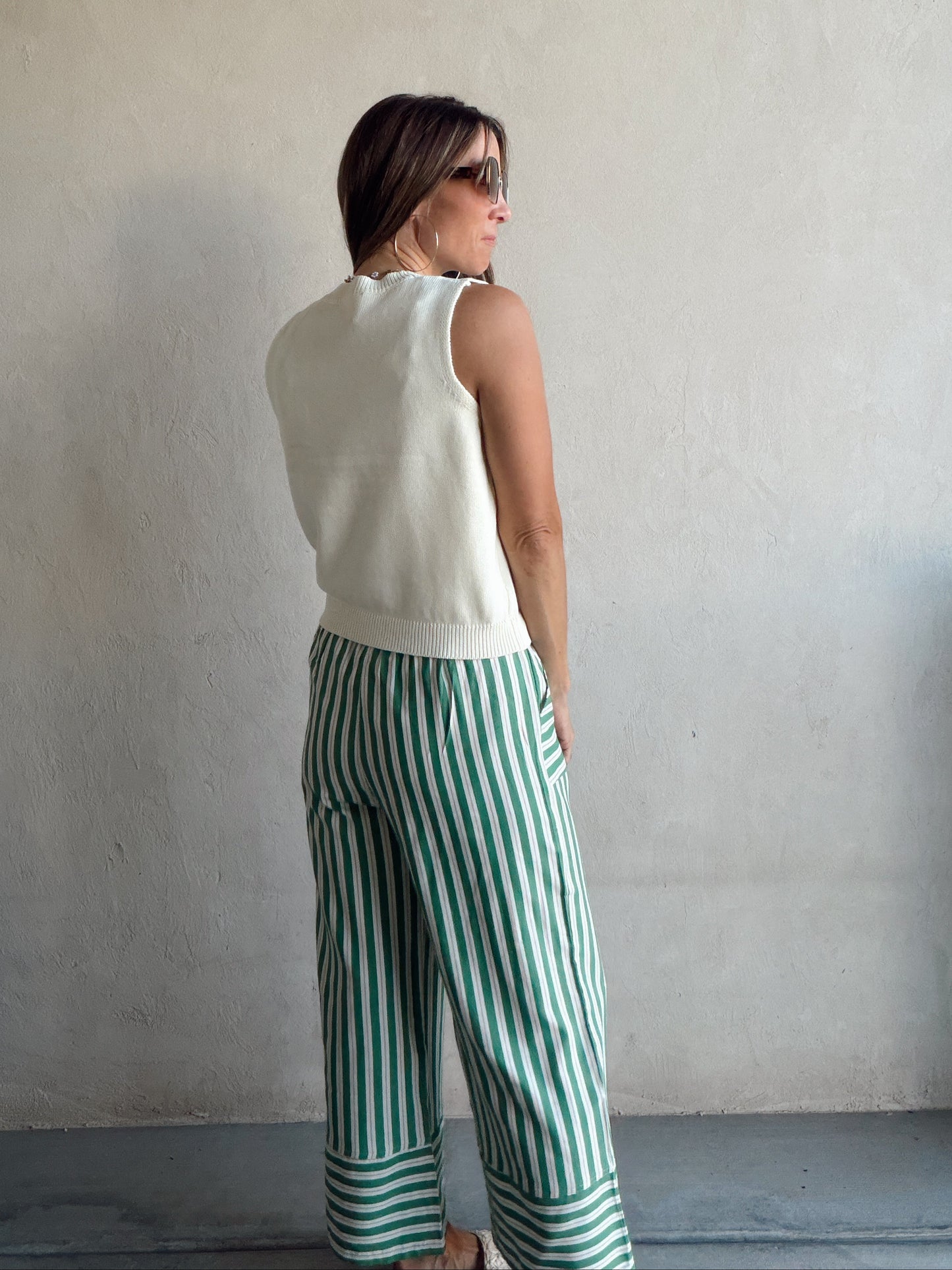 Vicki Strawberry Vest in Cream
