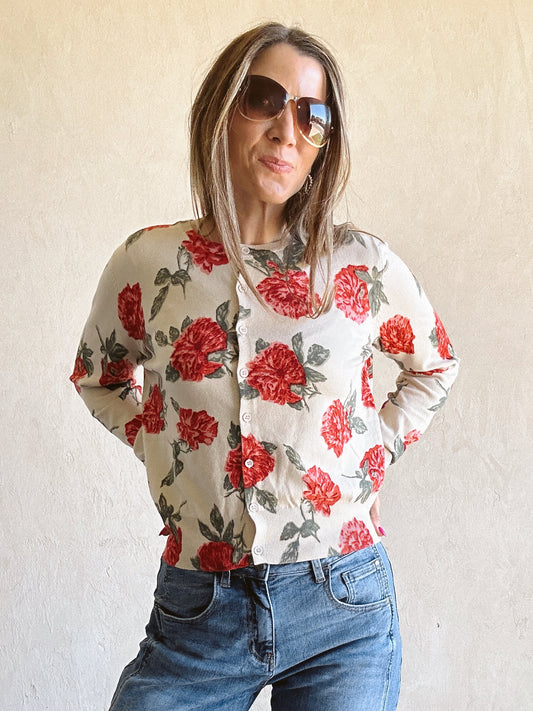 Sharissa Rose Cardigan in Cream