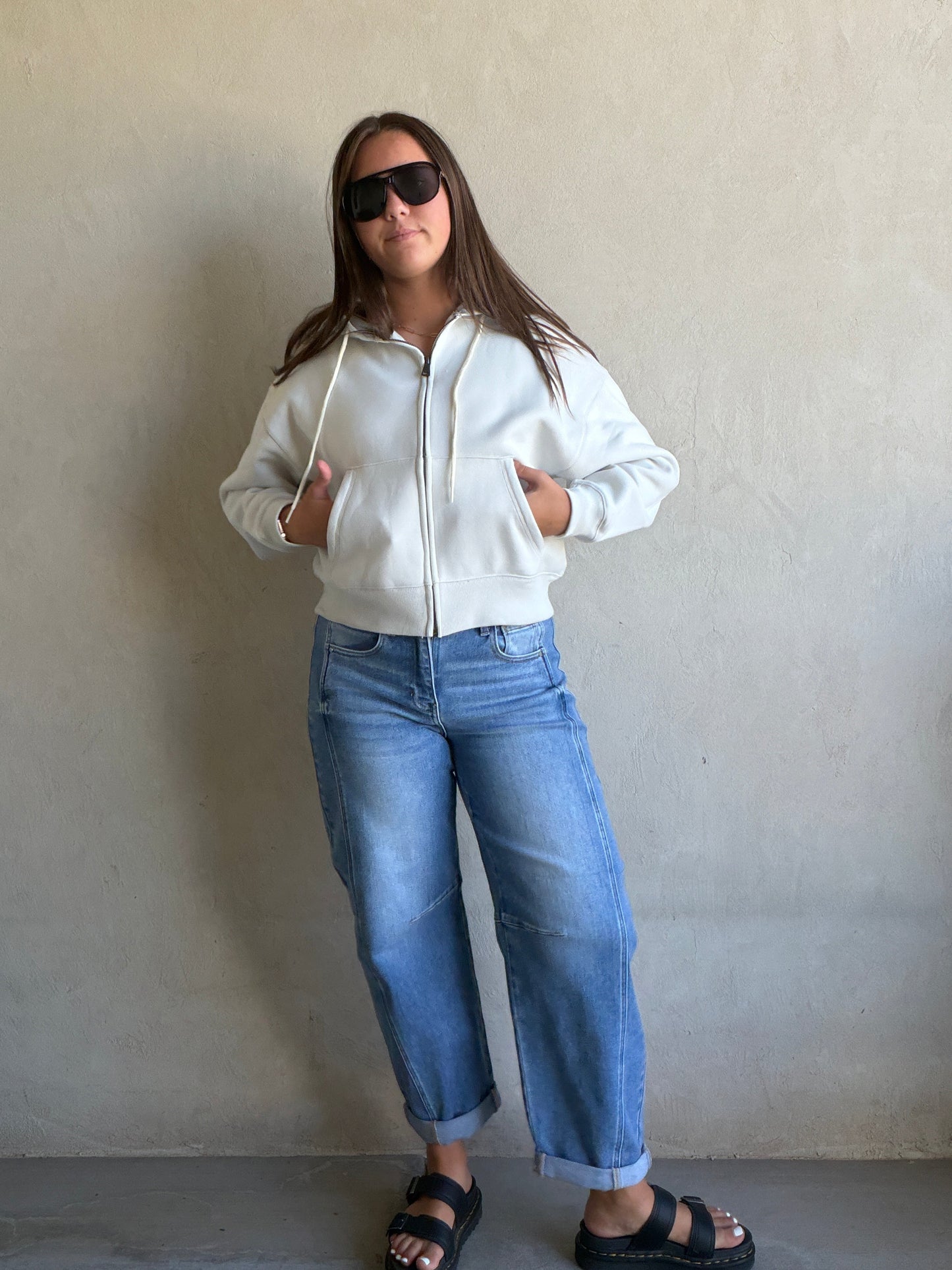 Lauren Hoodie in Light Gray
