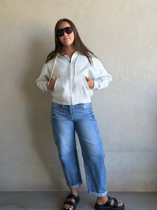 Lauren Hoodie in Light Gray