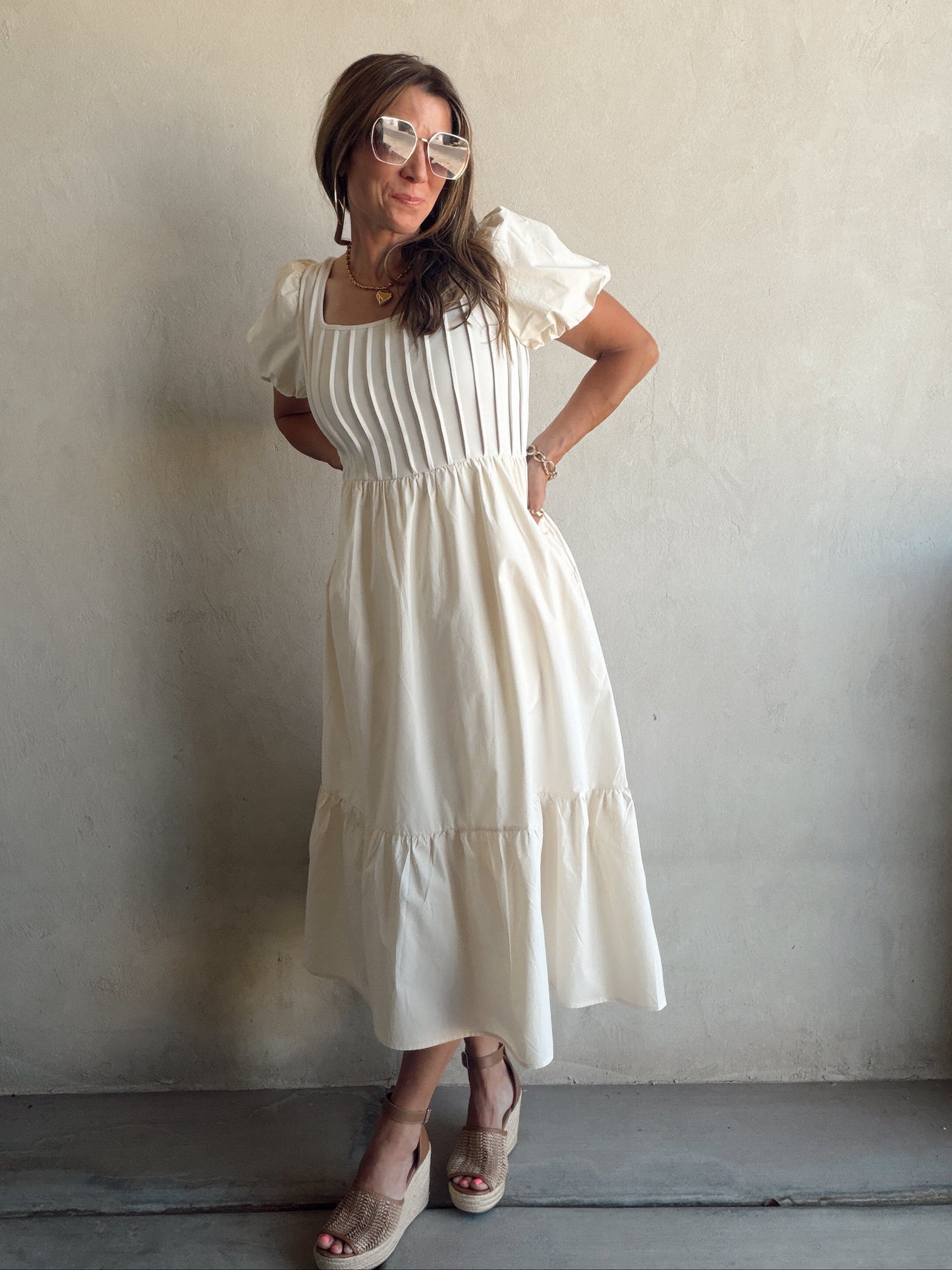 Julie Dress in Cream