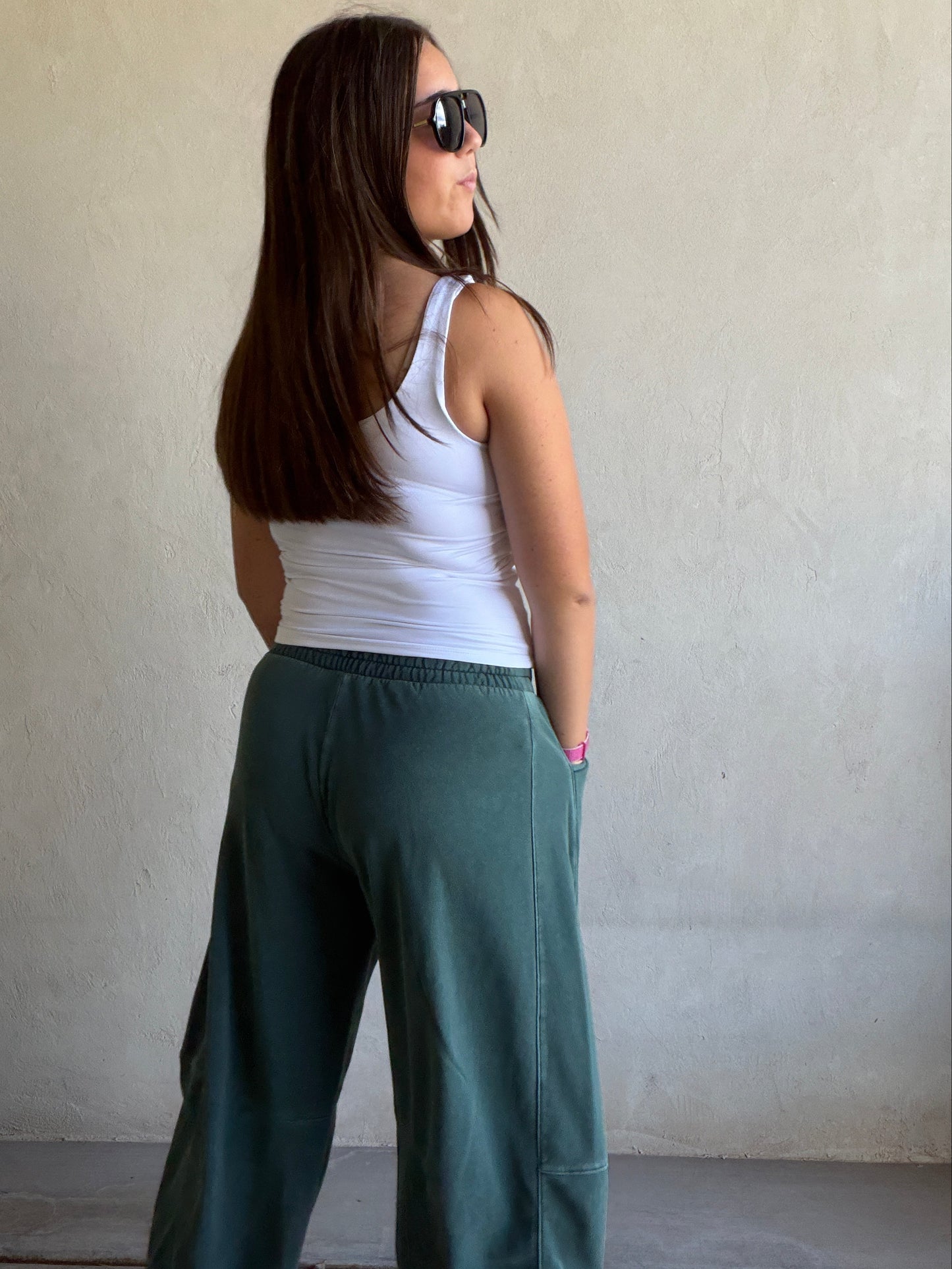Barrel Sweatpants in Forest