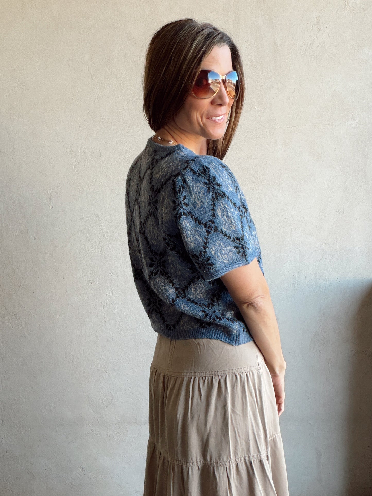 Bella Tiered Skirt in Taupe