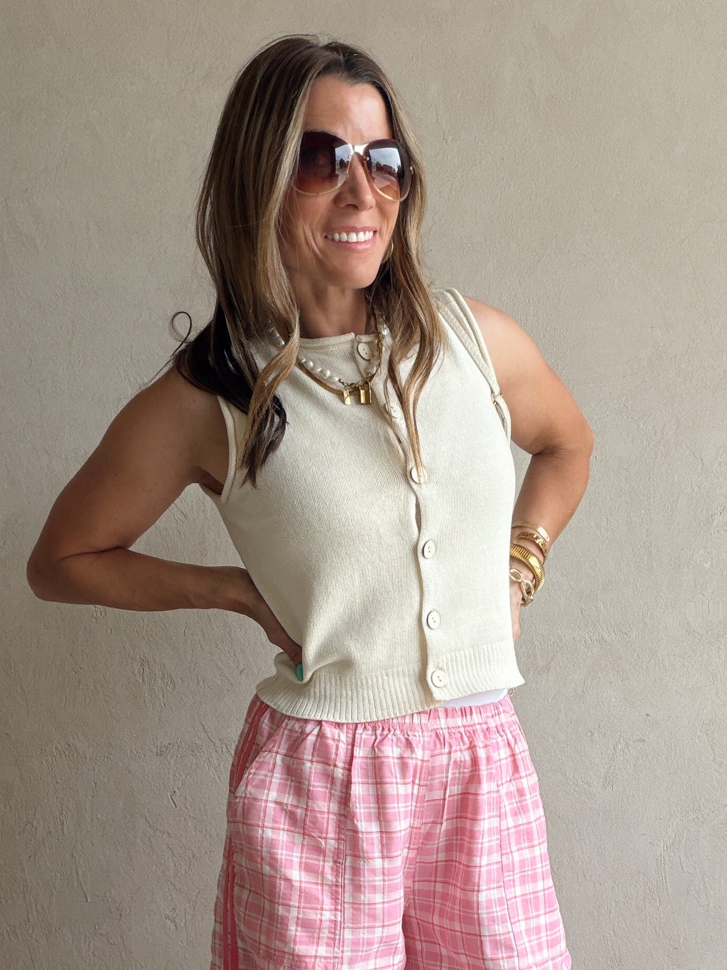Amanda Vest in Cream