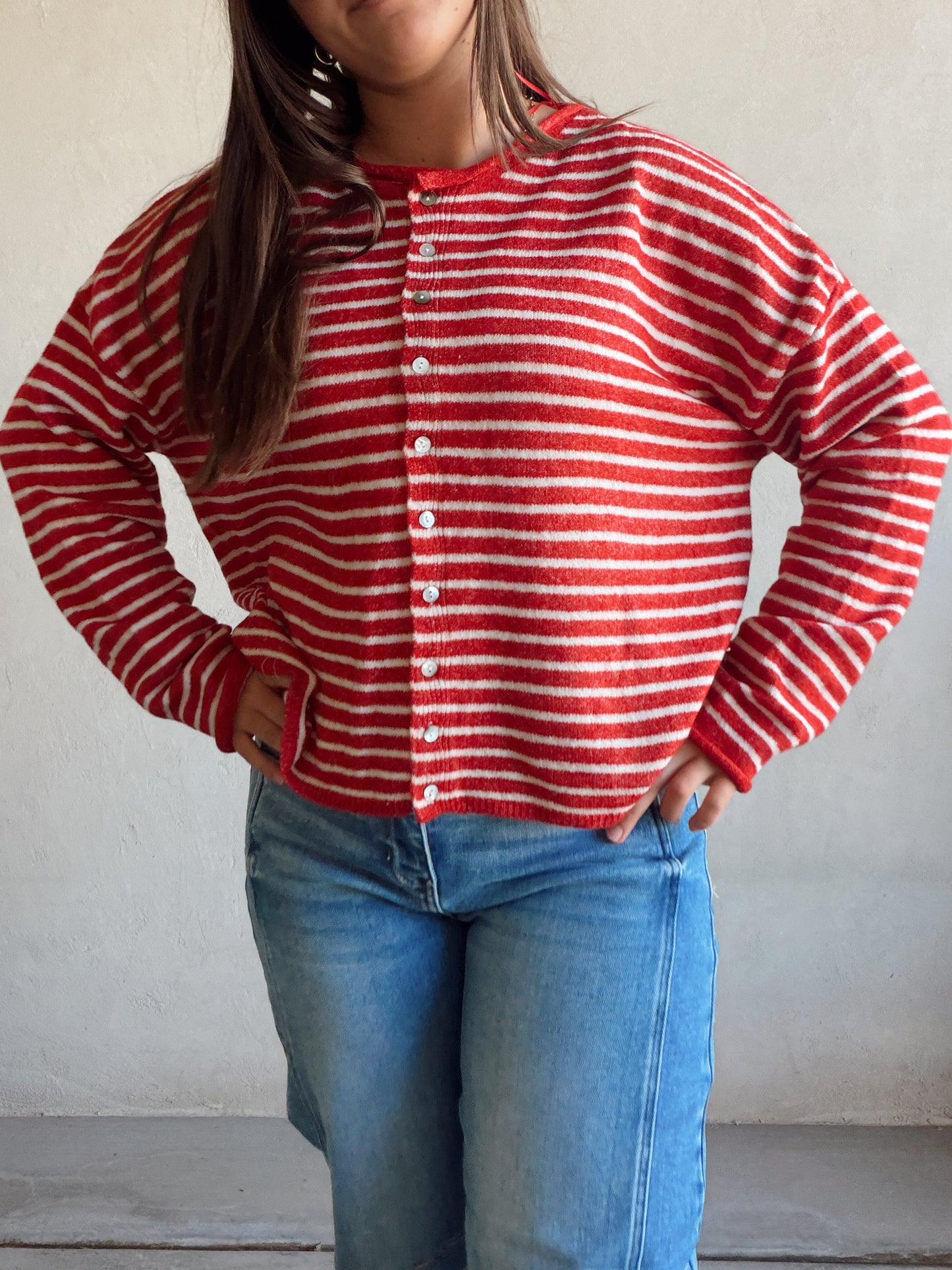 Bridget Cardigan in Red