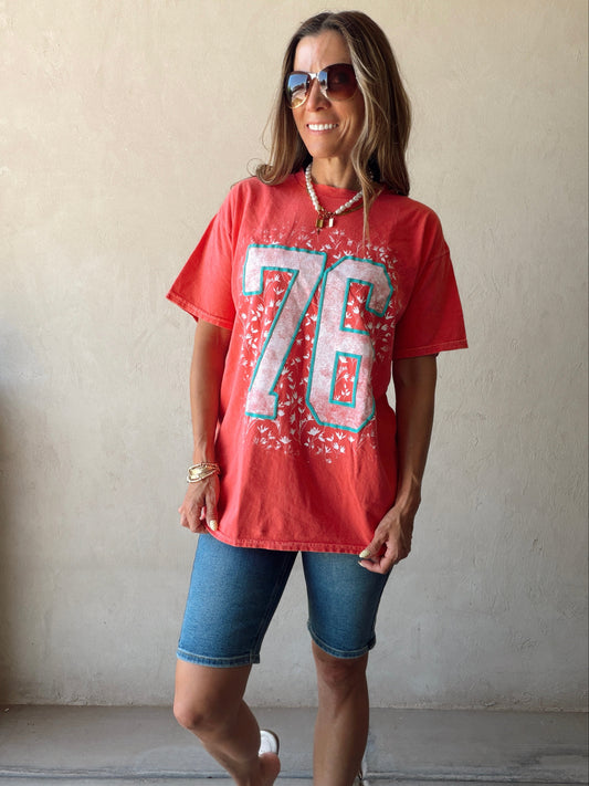 76 Tee in Red