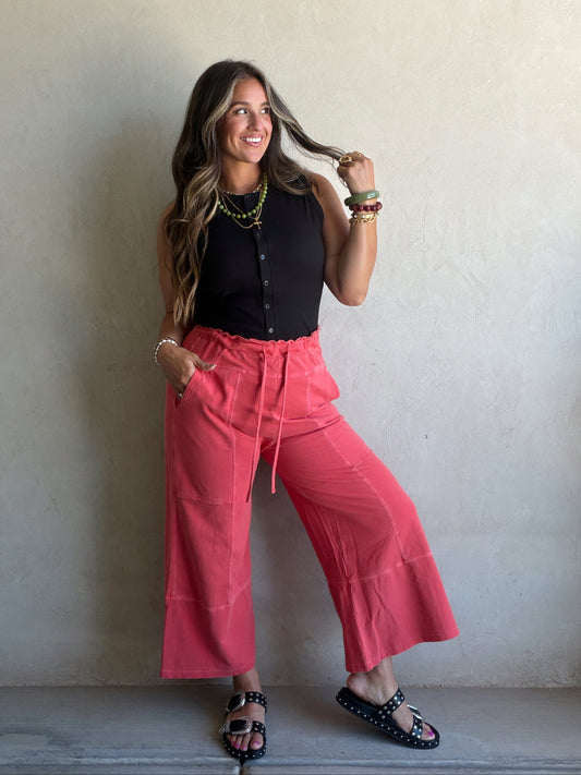 Sandy Pants in Red