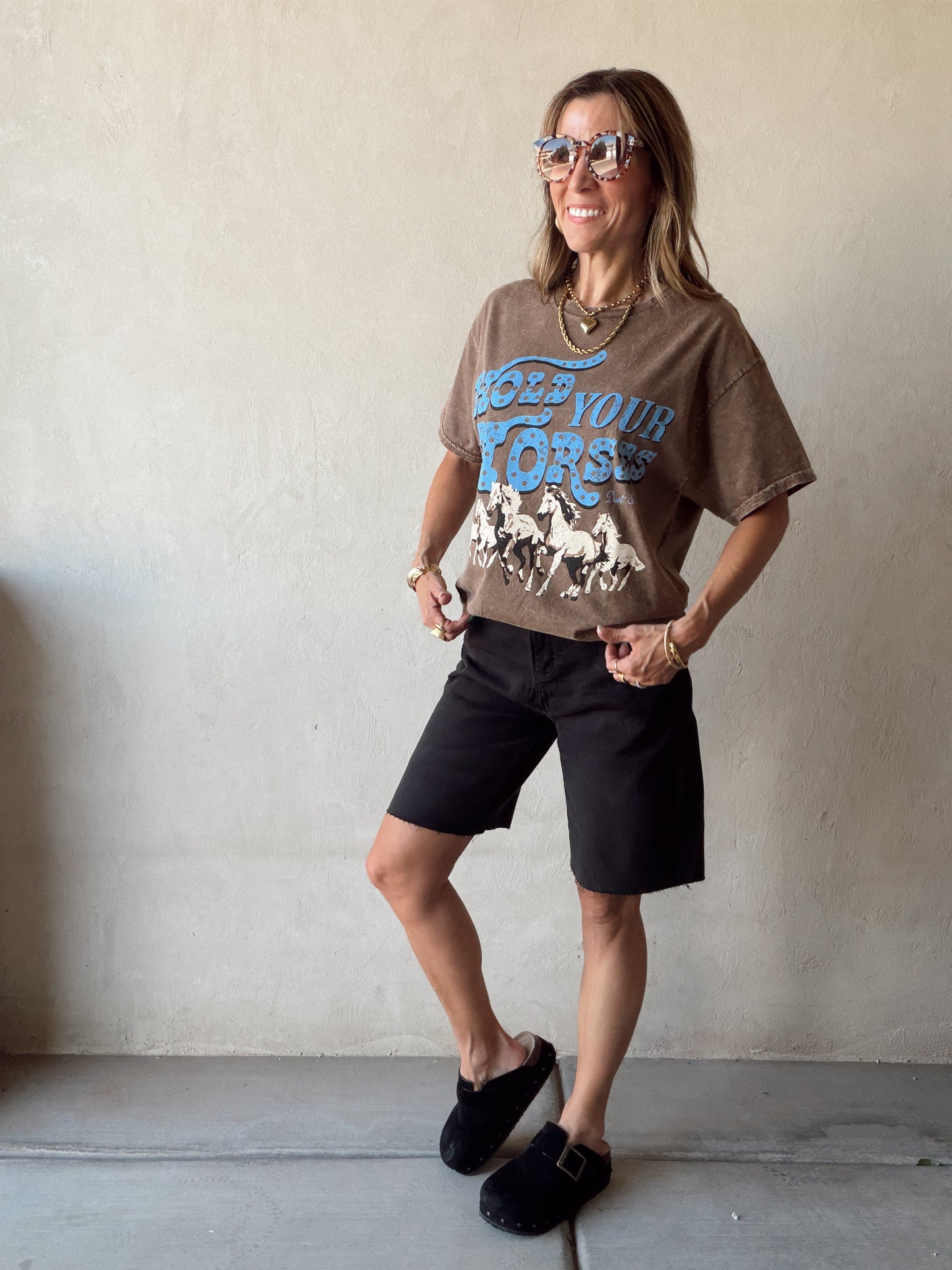 Charity Bermuda Shorts in Black