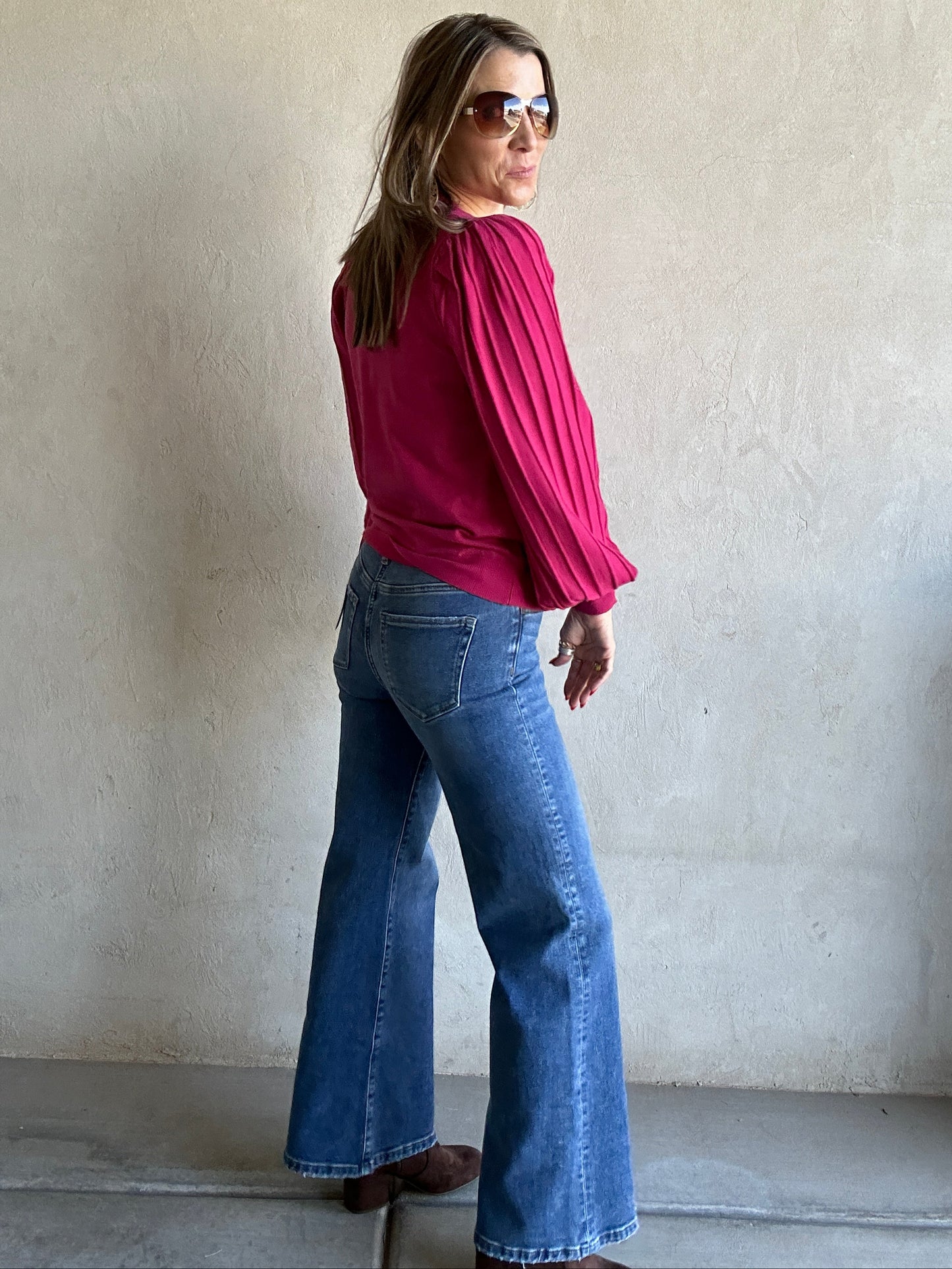 Michelle Sweater in Fuchsia