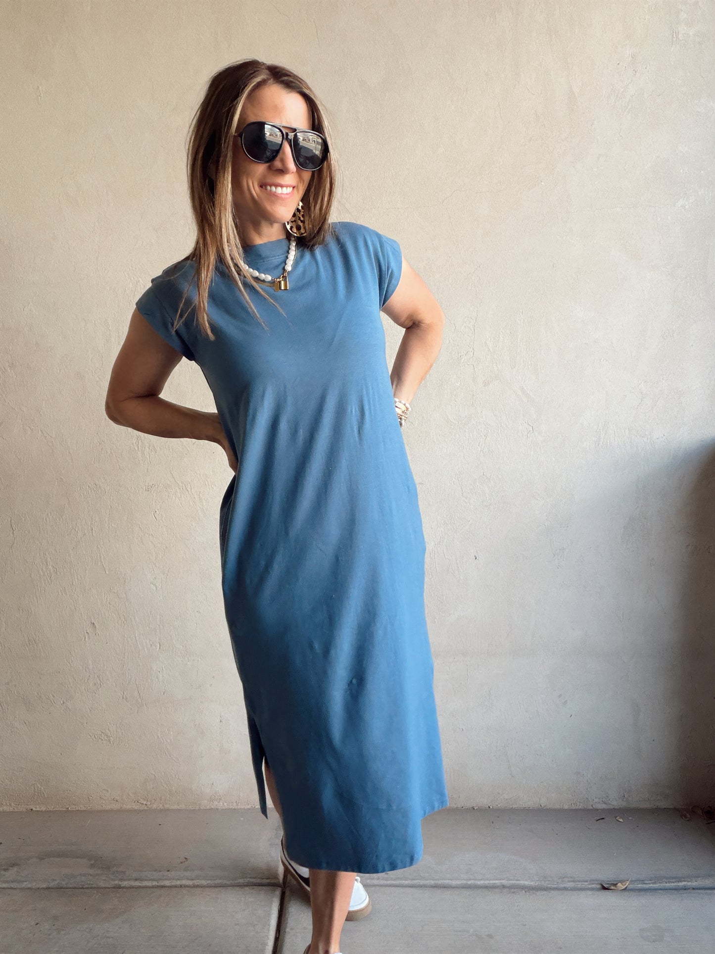Mindi Dress in Blue