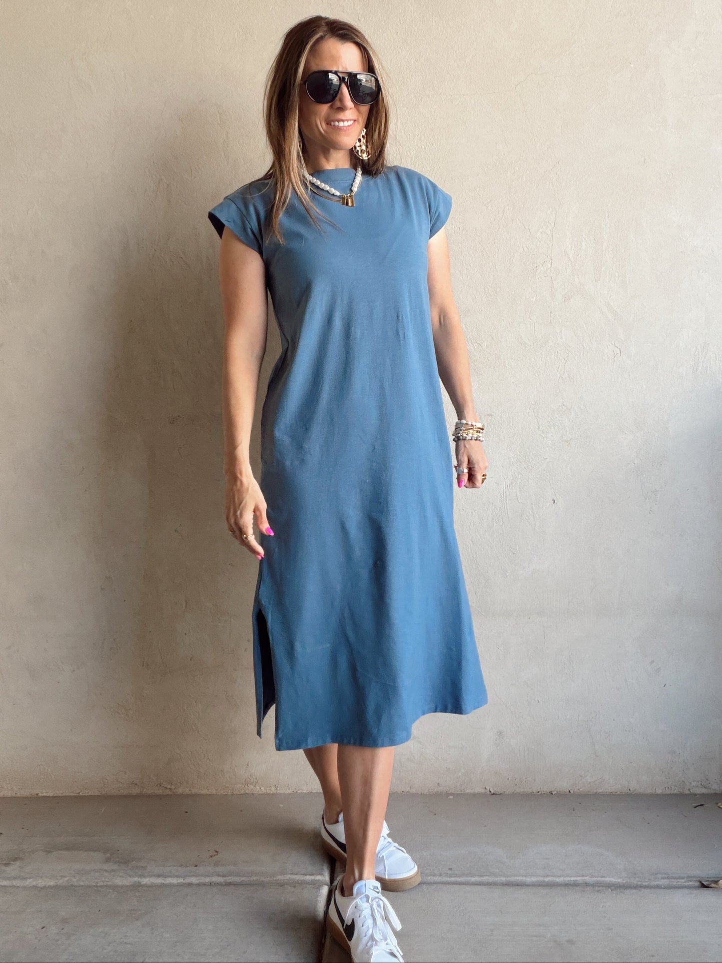Mindi Dress in Blue