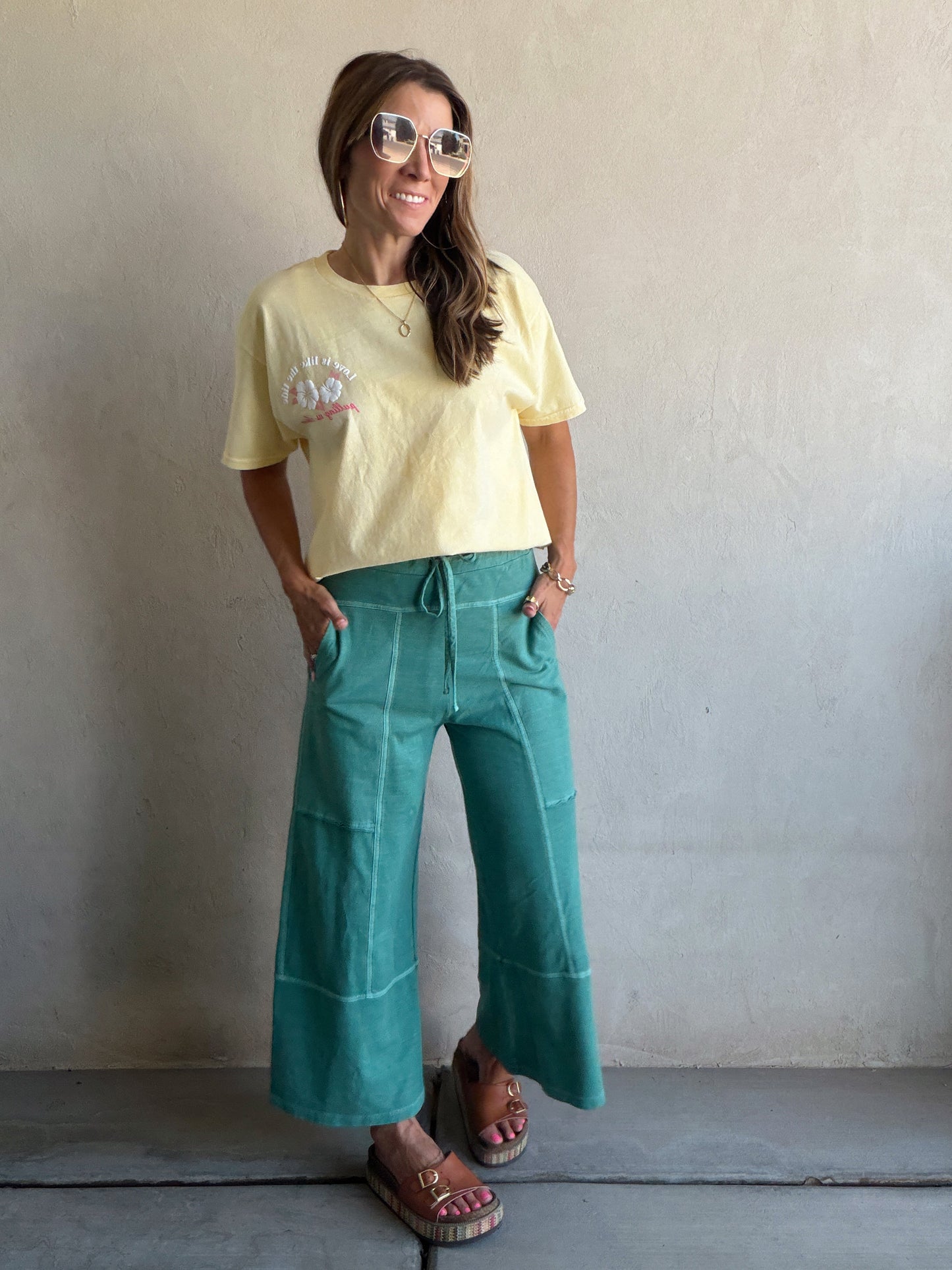 Sandy Pants in Teal