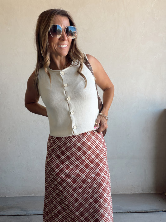 Amanda Vest in Cream