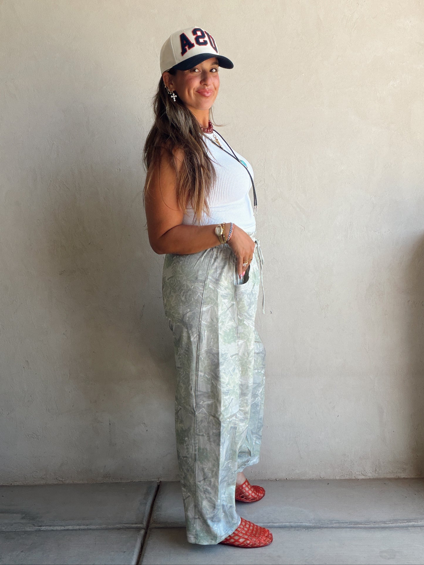Macie Barrel Camo Sweats