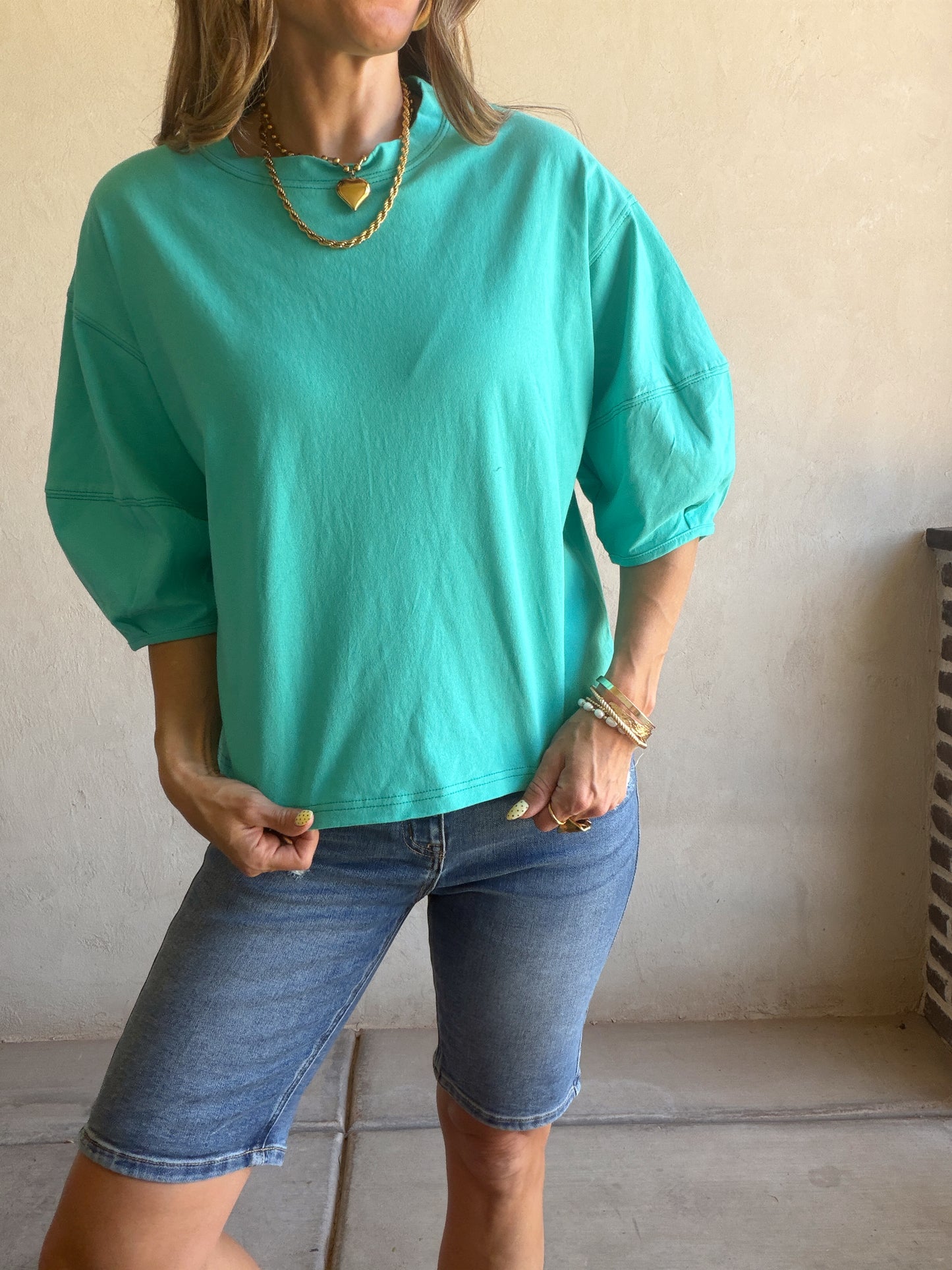 Jenelle Top in Teal