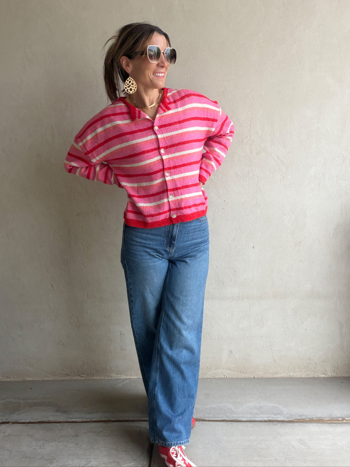 Bridget Cardigan in Pink